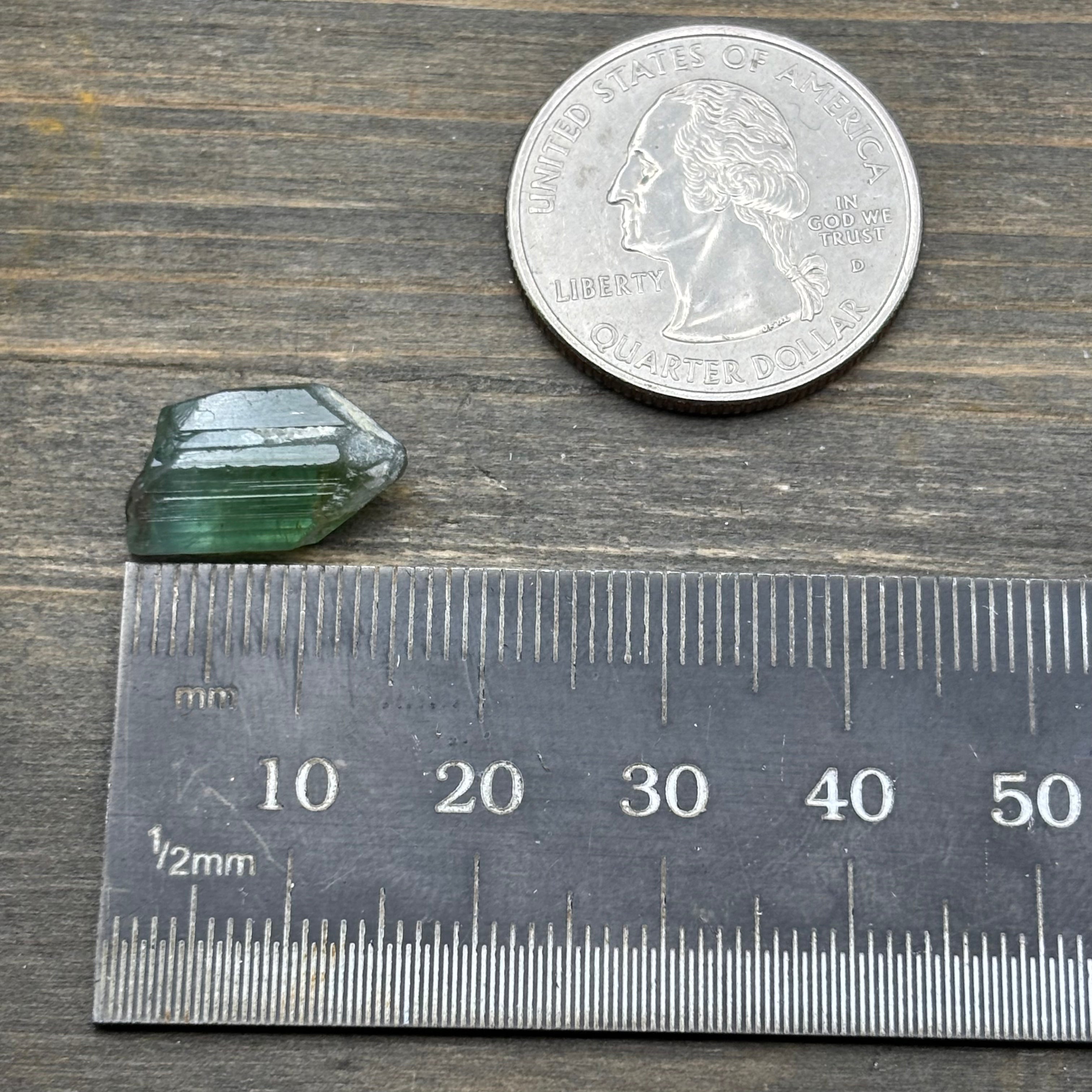 Green Tourmaline Crystal - 107