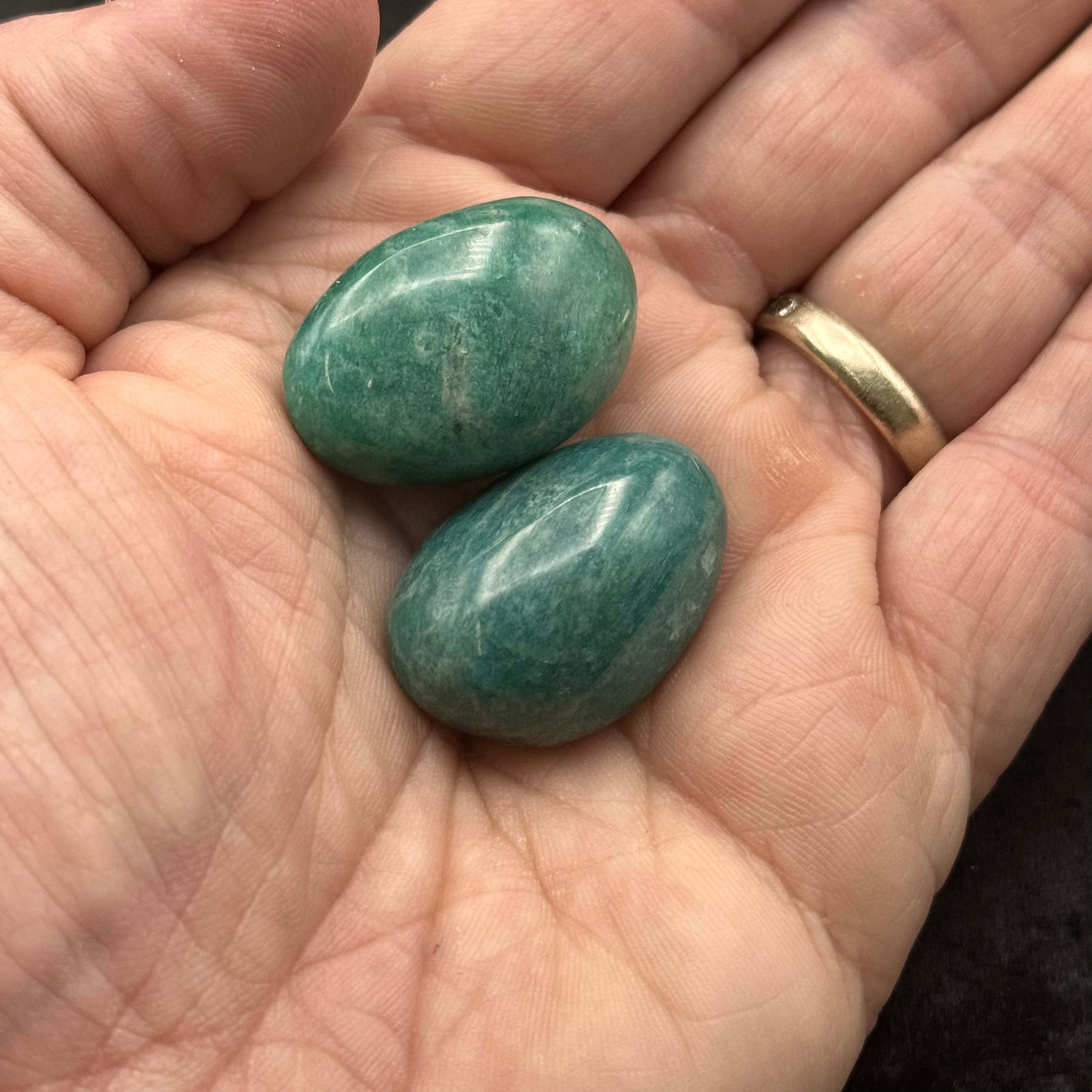 Deep Color Amazonite Pair
