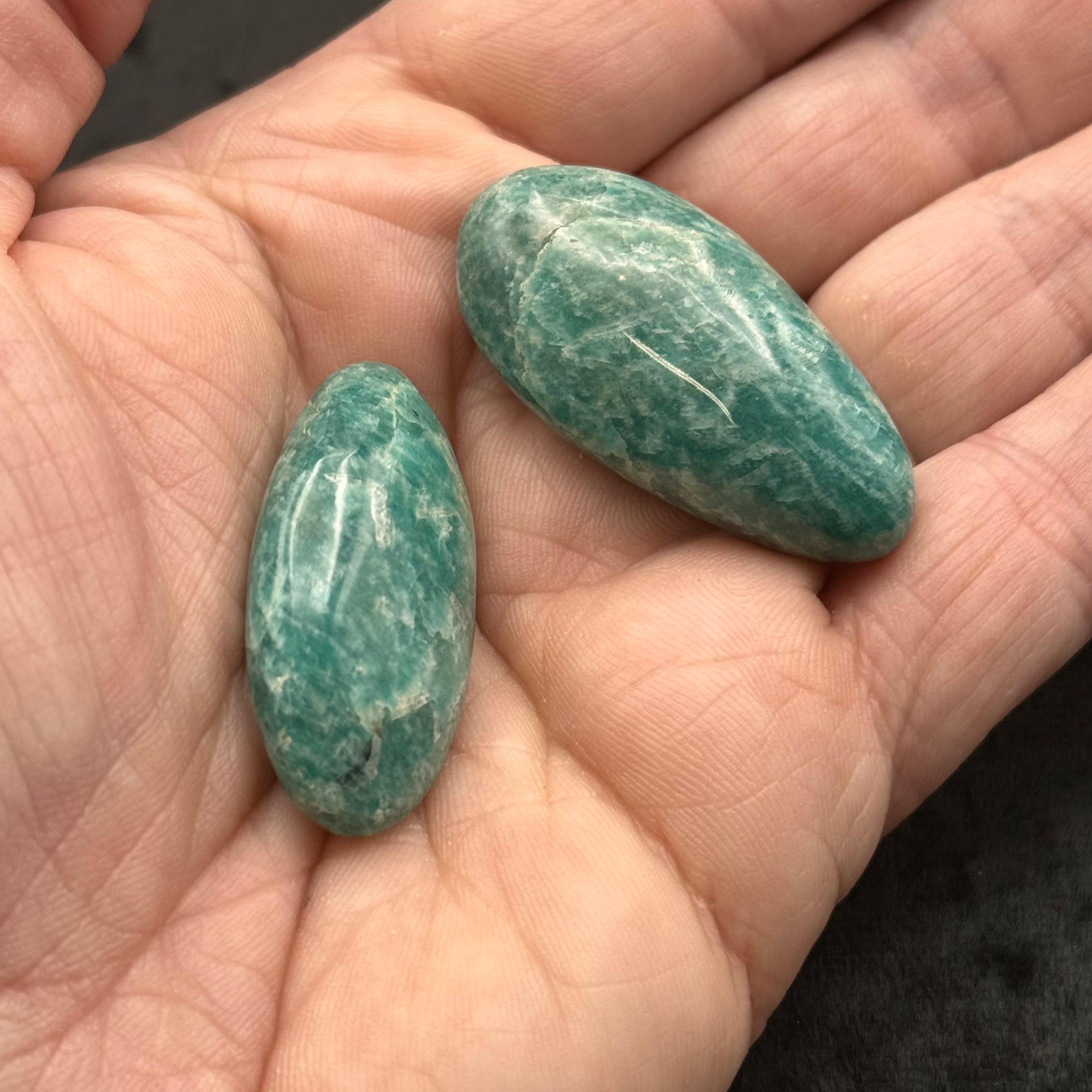 Deep Color Amazonite Pair