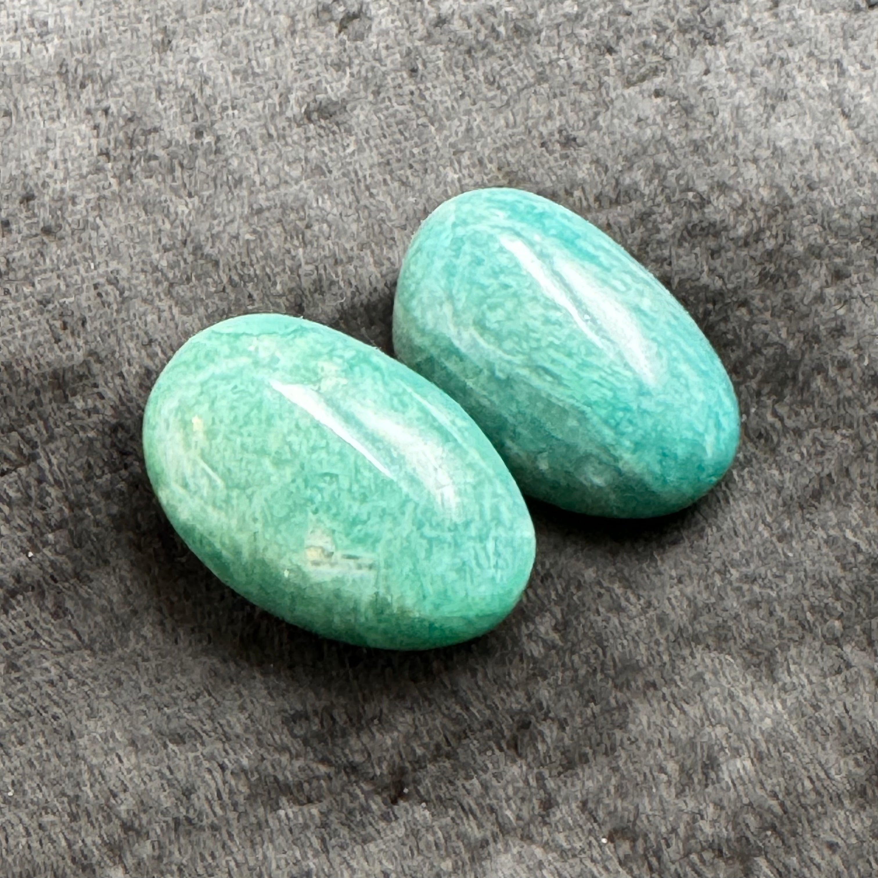 Deep Color Amazonite Pair