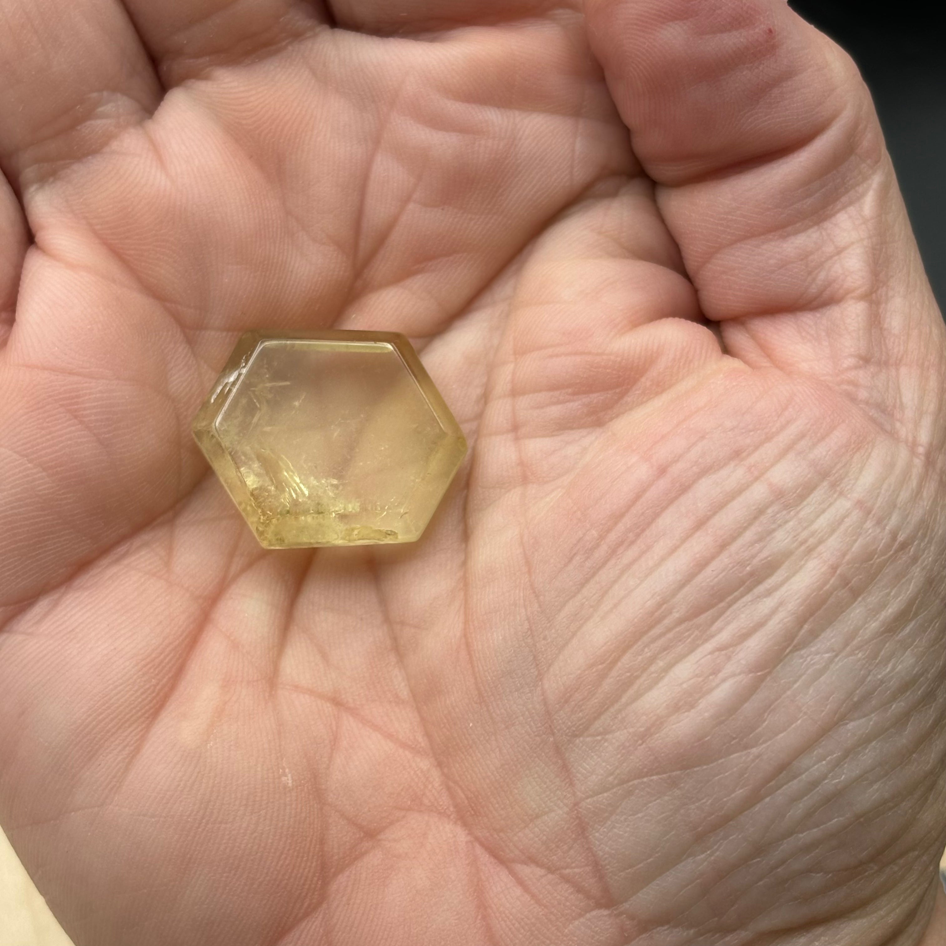 Citrine Crystal Cross-Section - 072