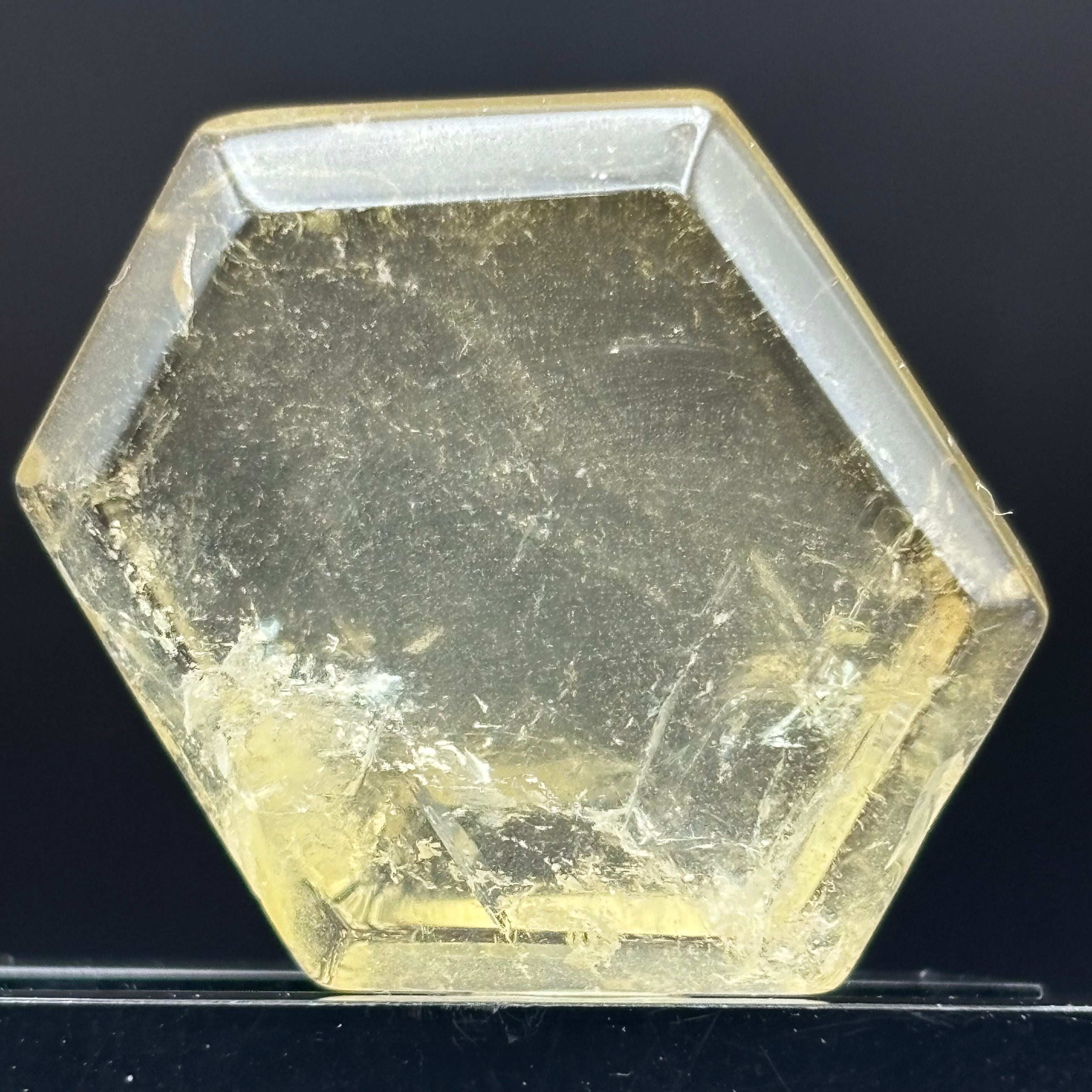 Citrine Crystal Cross-Section - 072