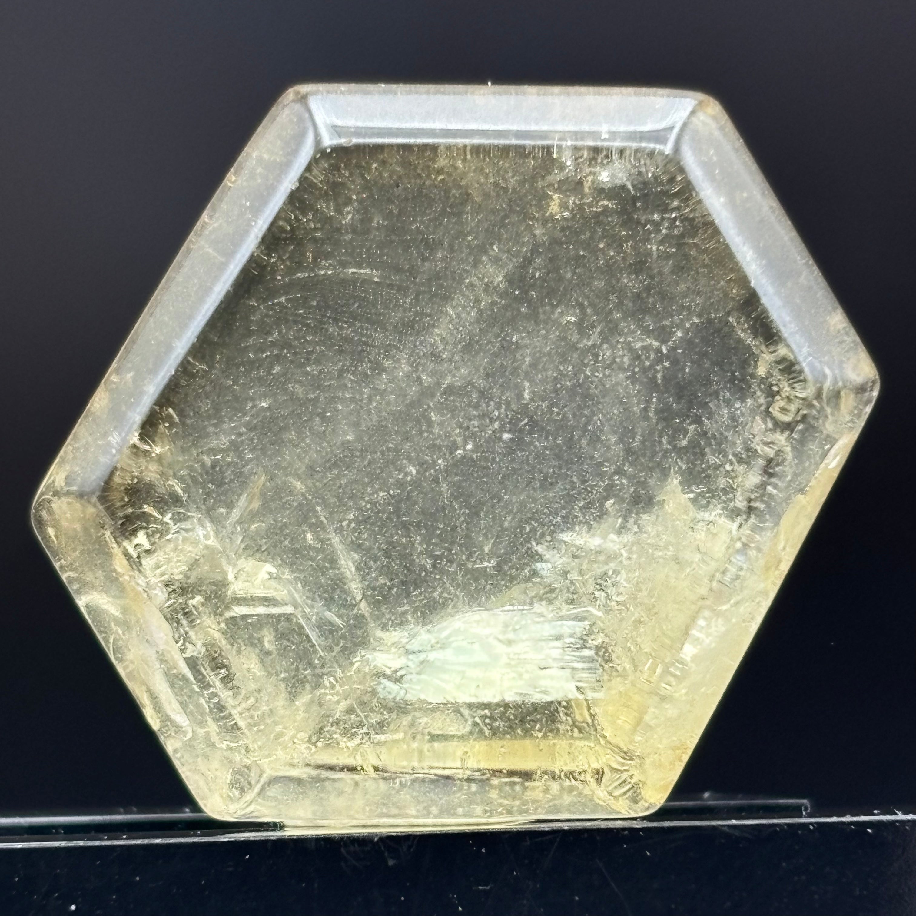 Citrine Crystal Cross-Section - 072