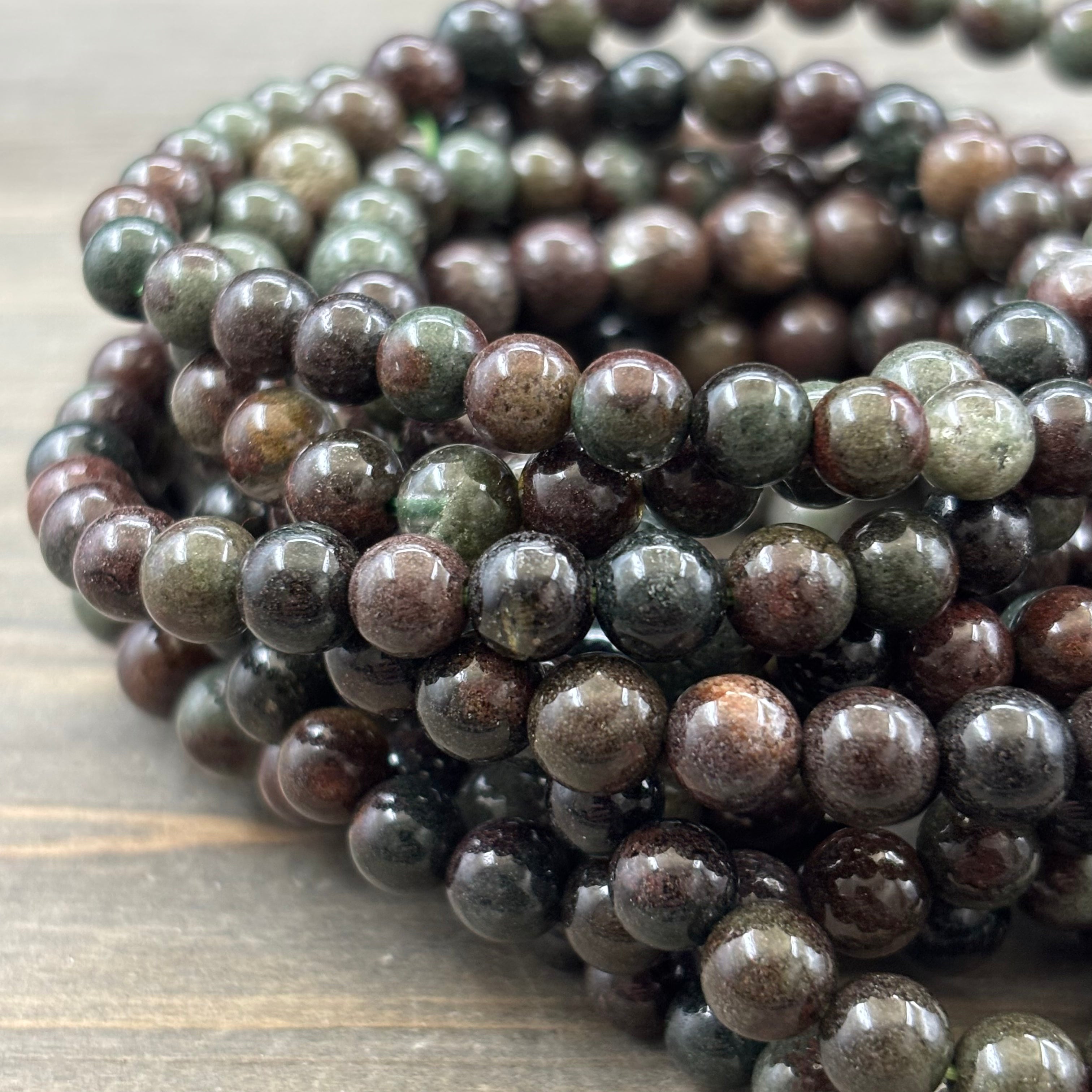 Garden Quartz/Green Ghost Bracelet