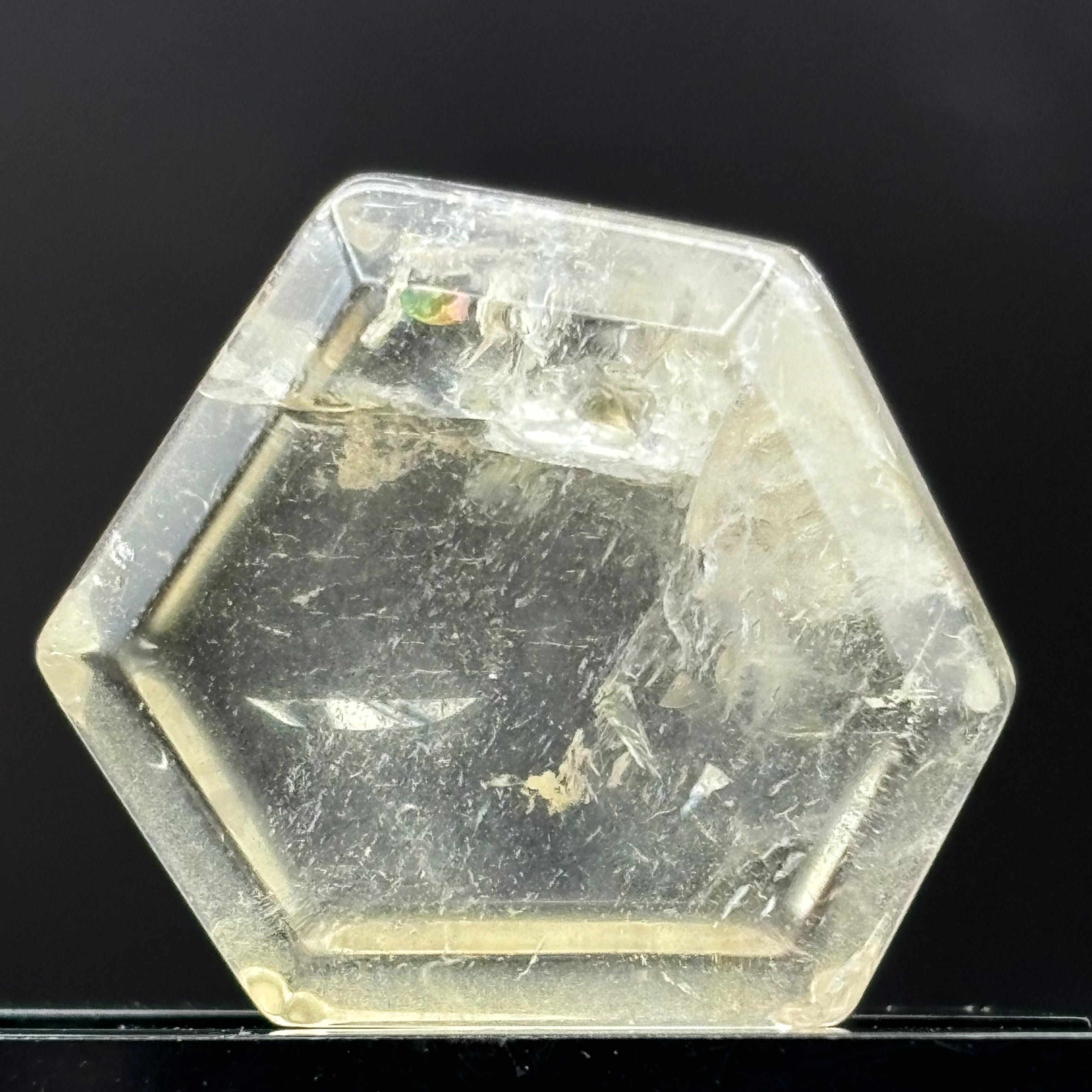 Citrine Crystal Cross-Section - 083