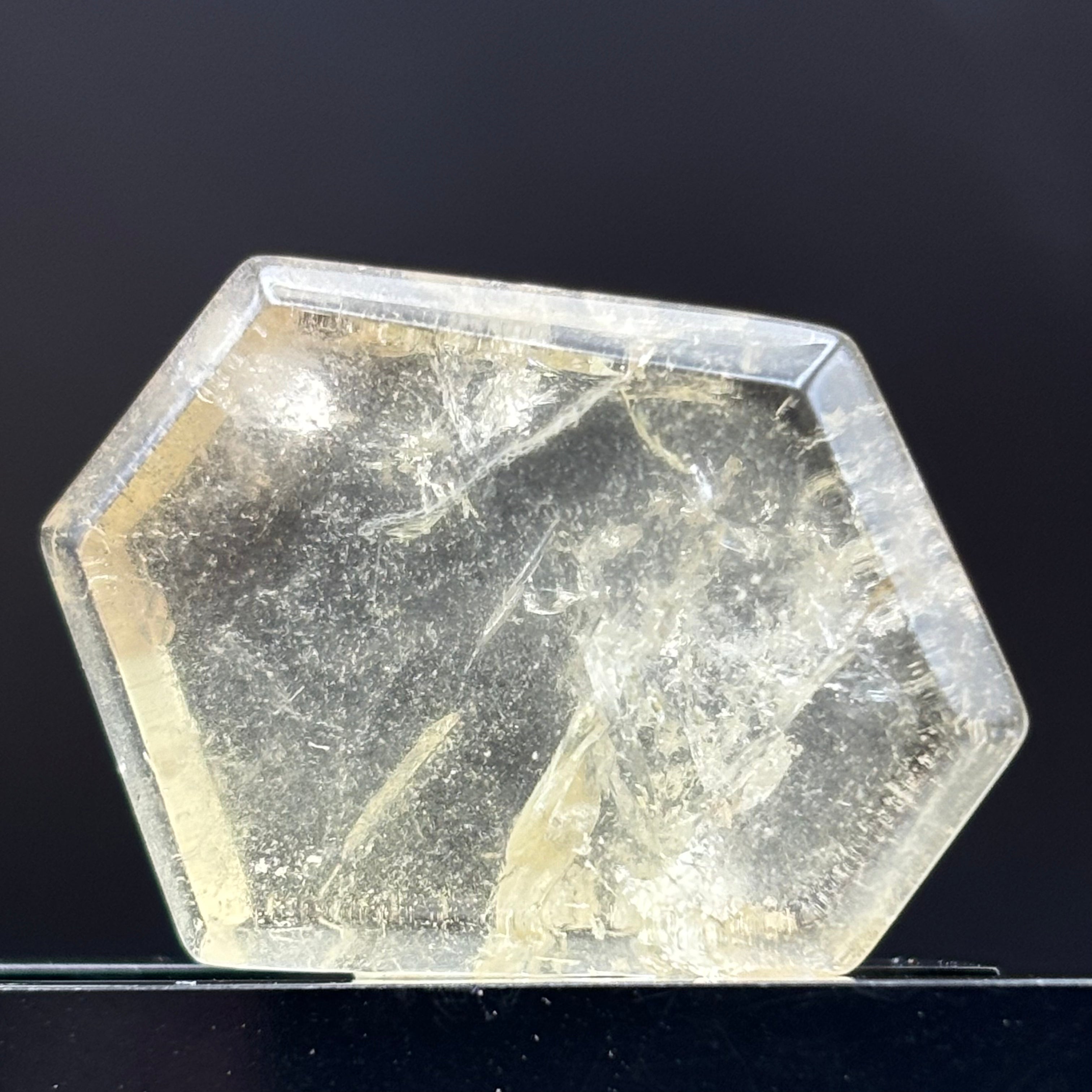 Citrine Crystal Cross-Section - 084