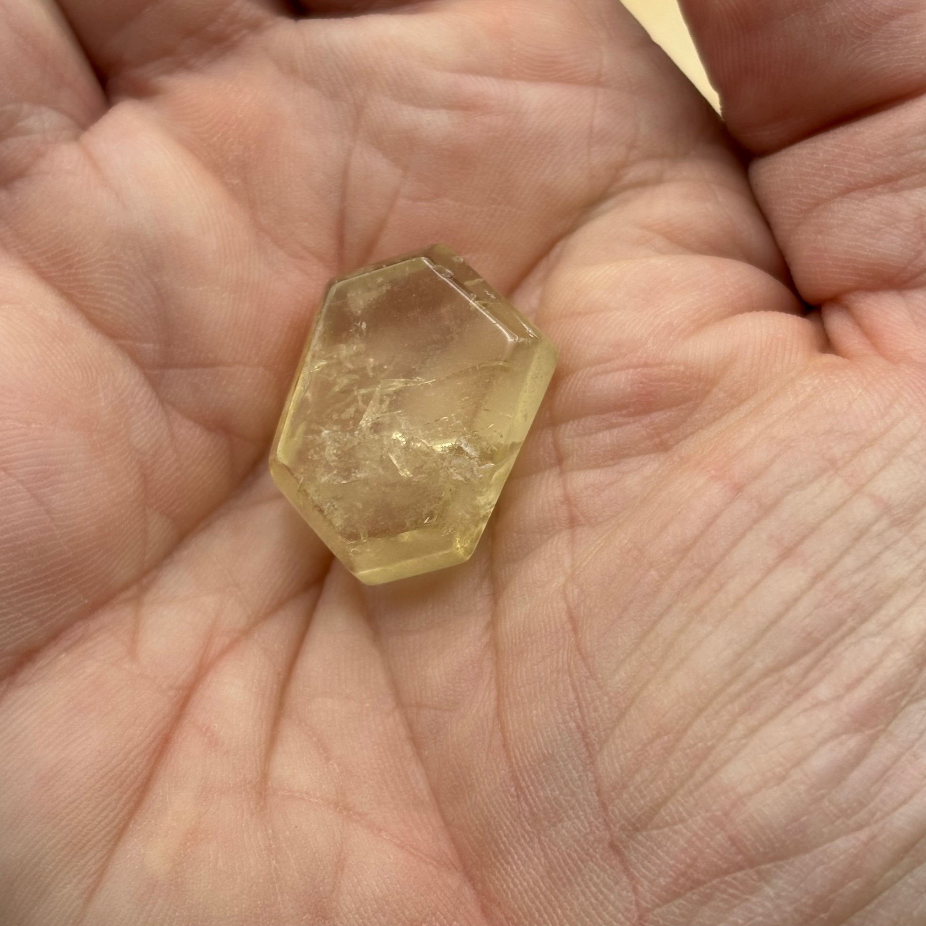 Citrine Crystal Cross-Section - 084