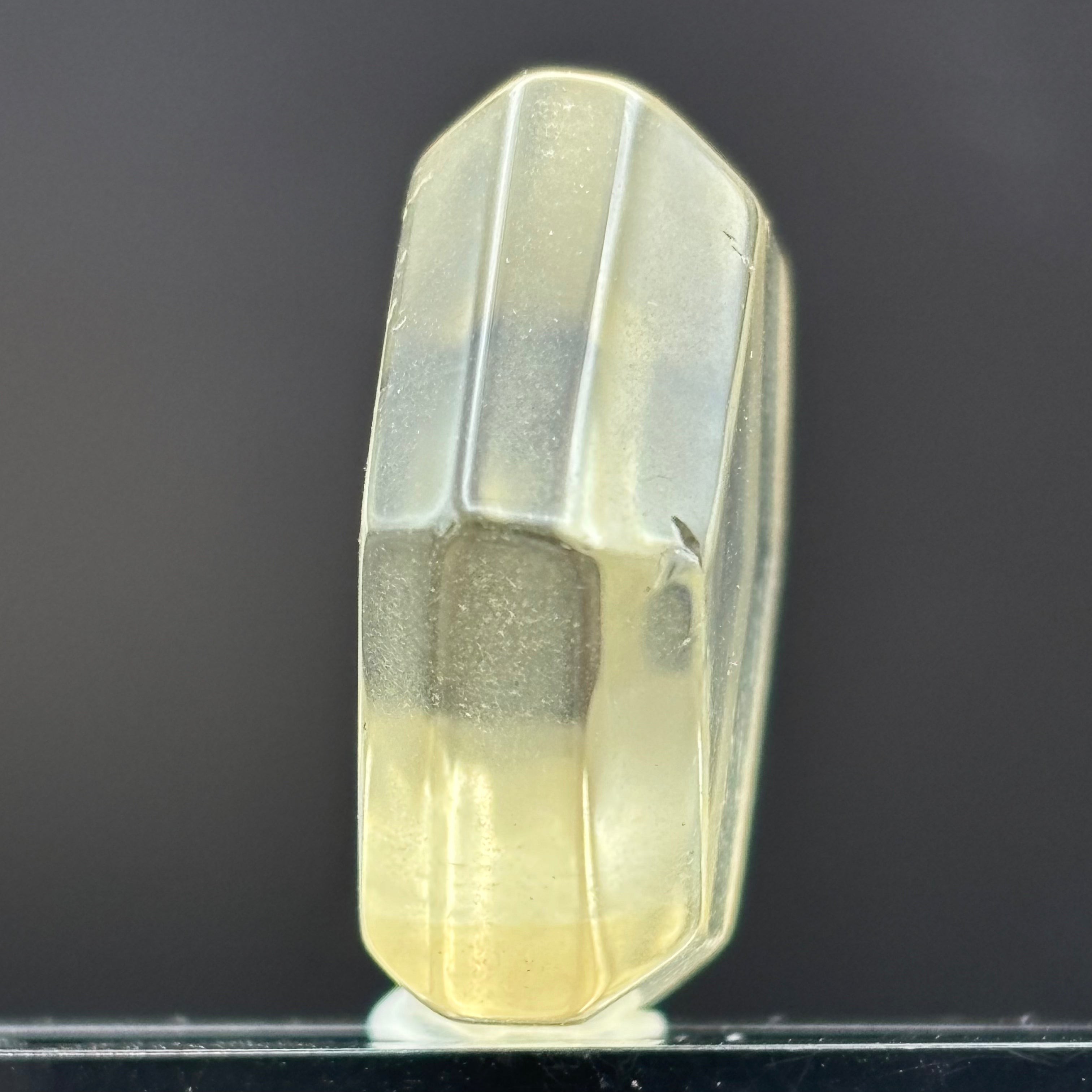Citrine Crystal Cross-Section - 087