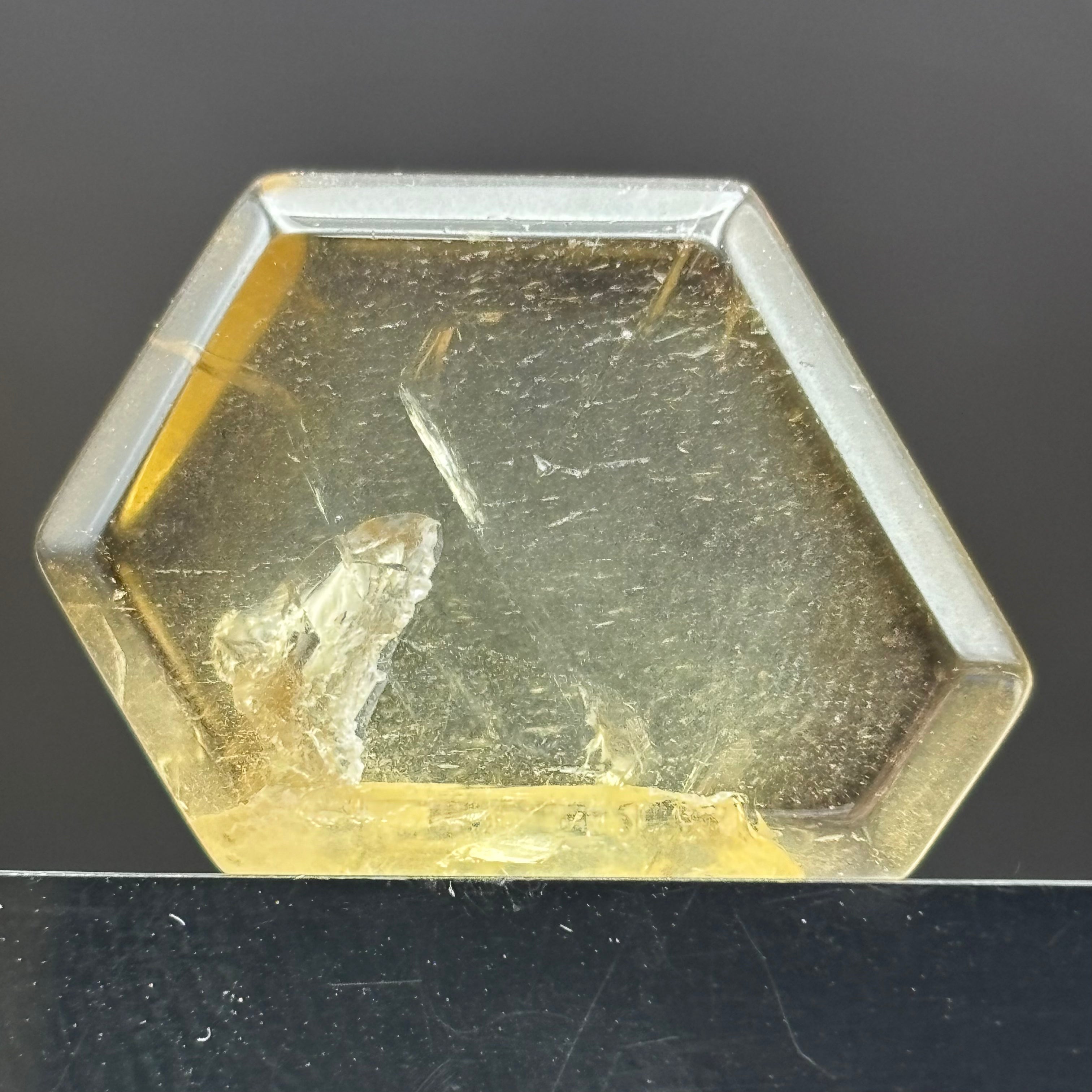 Citrine Crystal Cross-Section - 107