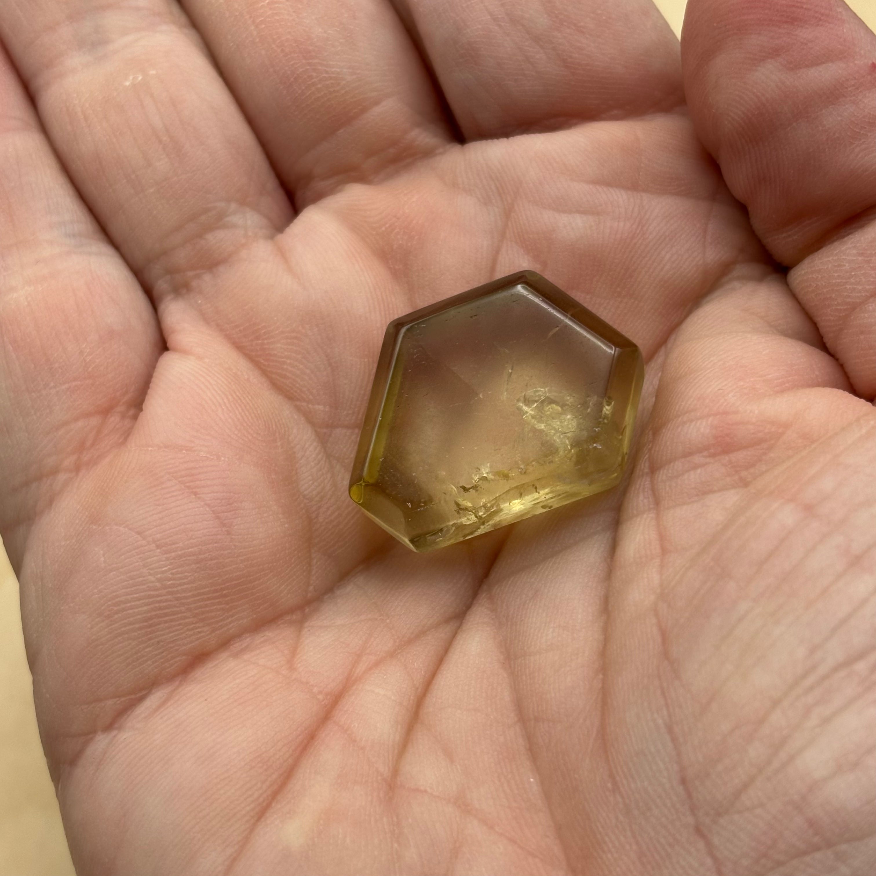 Citrine Crystal Cross-Section - 107