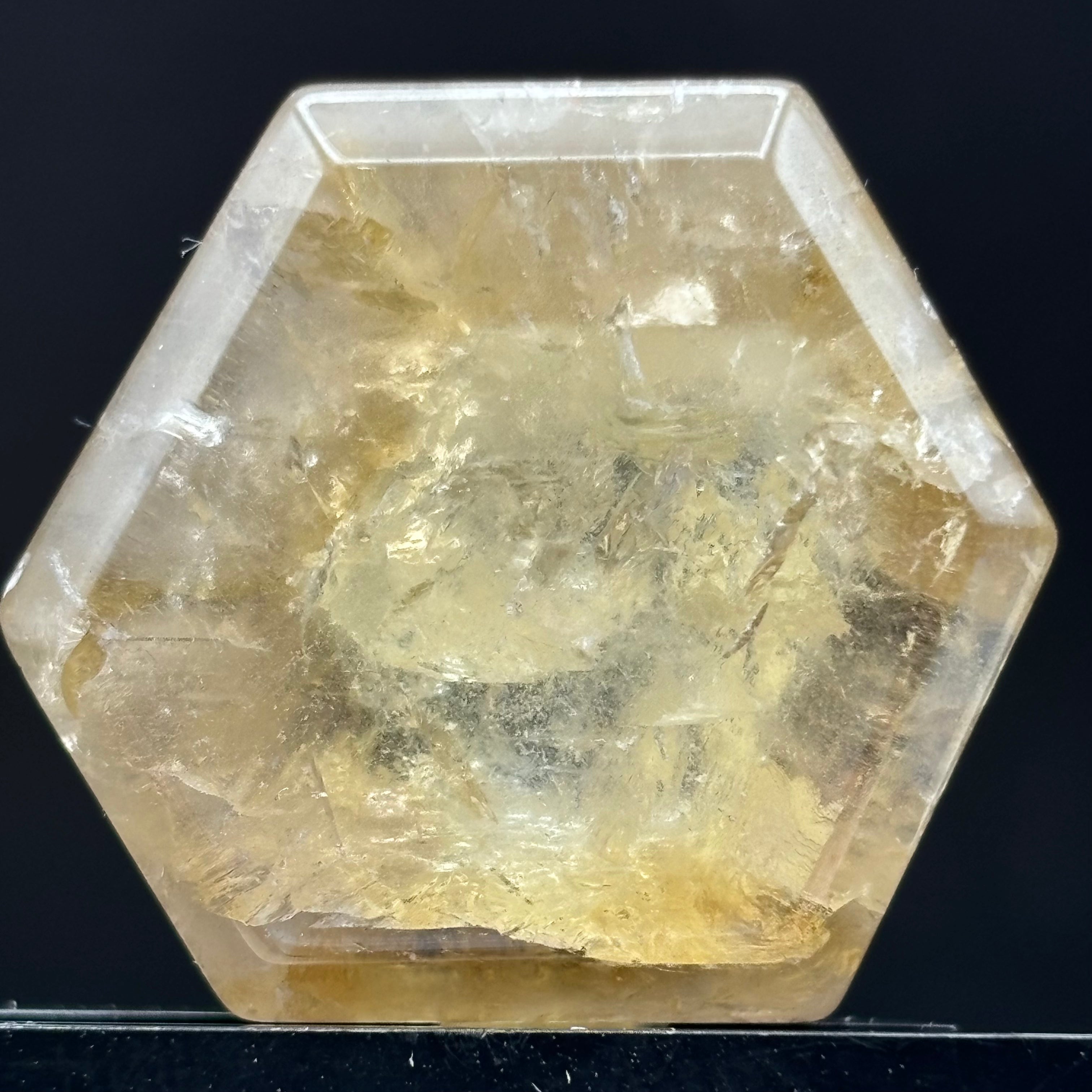Citrine Crystal Cross-Section - 108