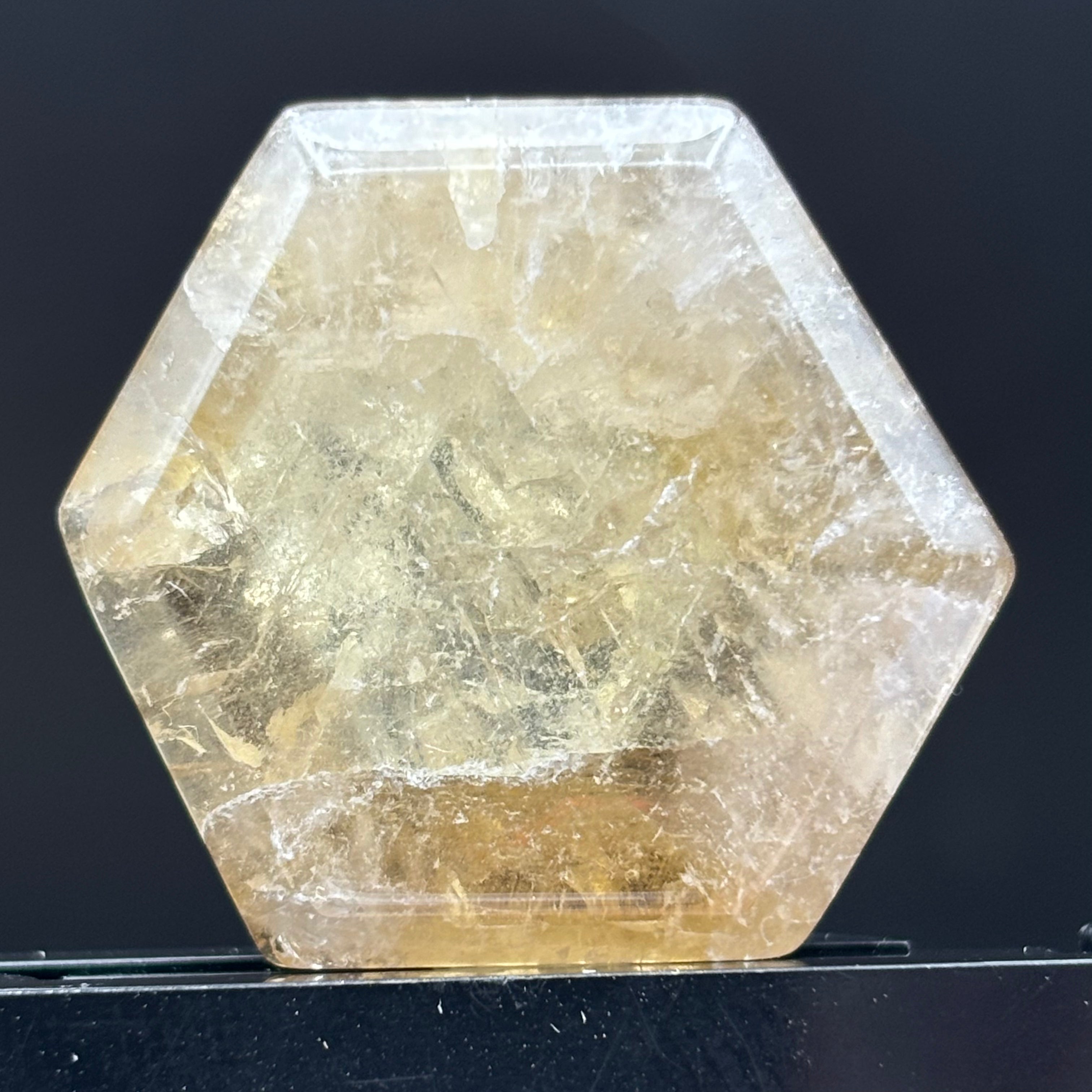 Citrine Crystal Cross-Section - 108