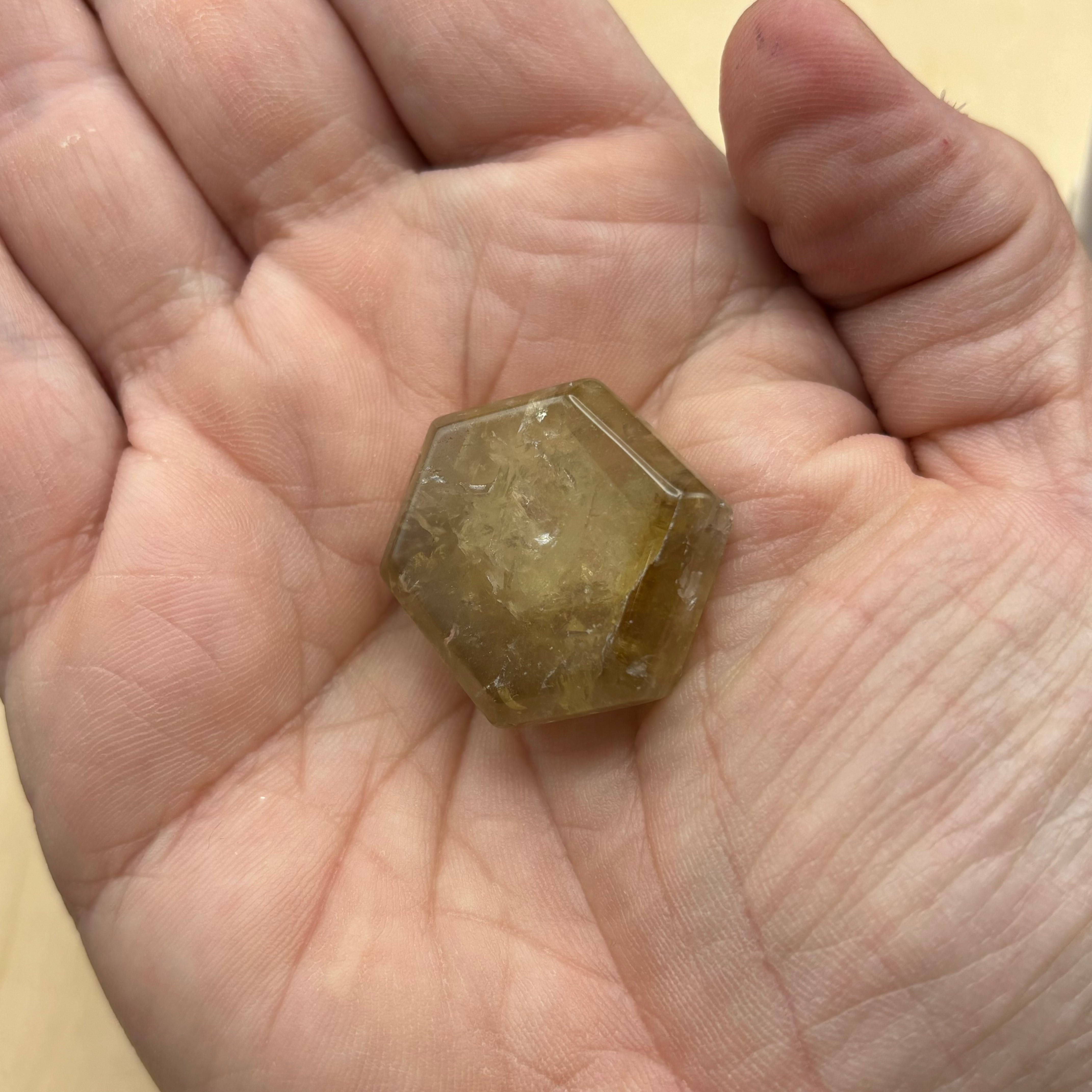 Citrine Crystal Cross-Section - 108