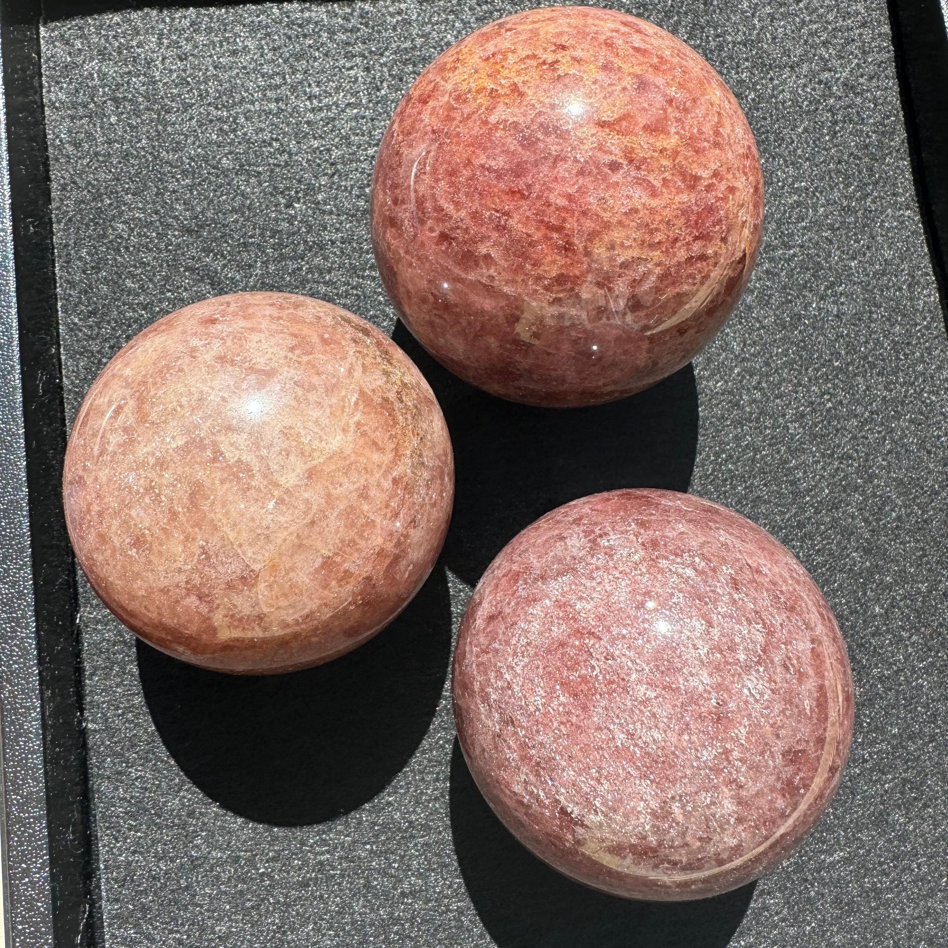 Strawberry Lithium Quartz Sphere
