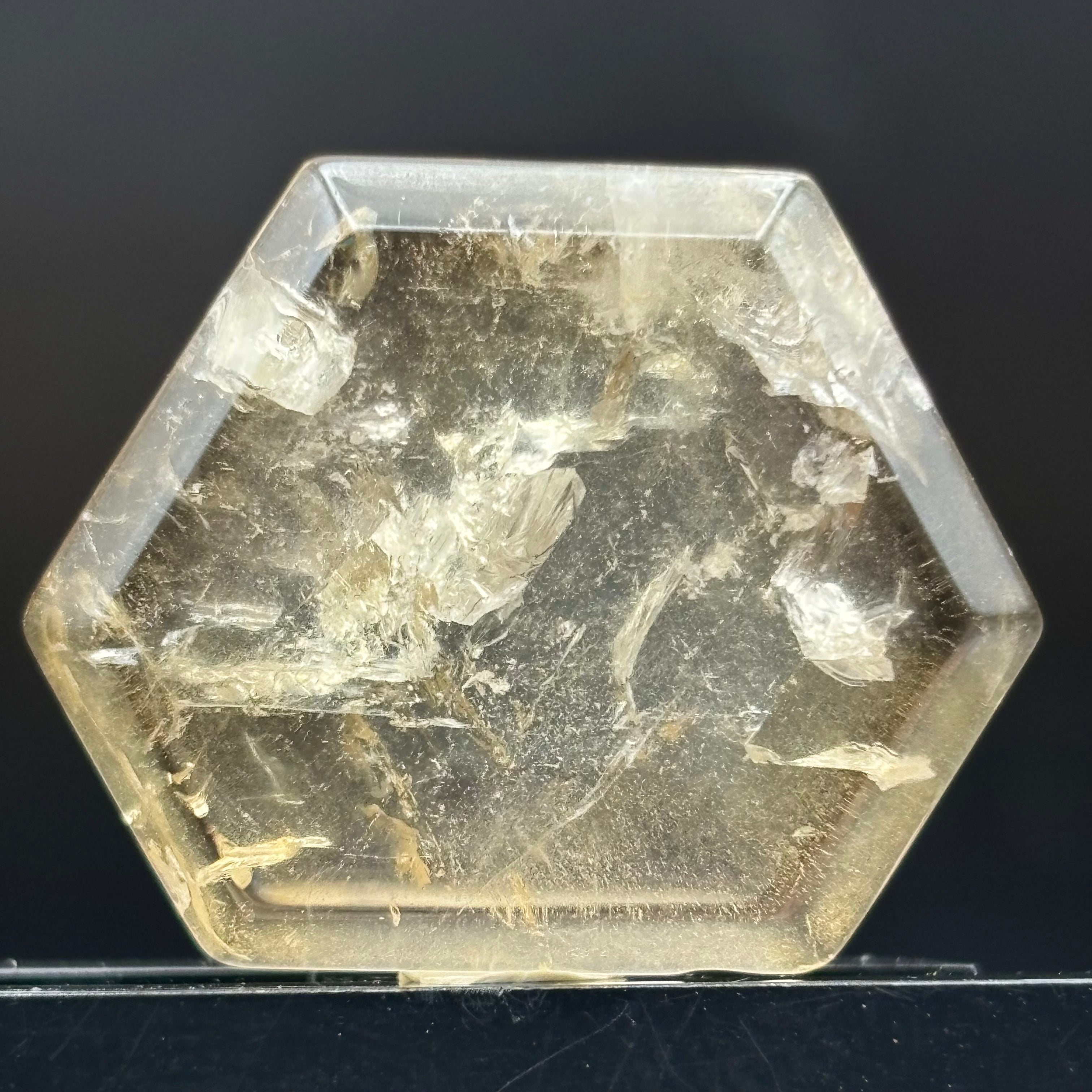 Citrine Crystal Cross-Section - 109