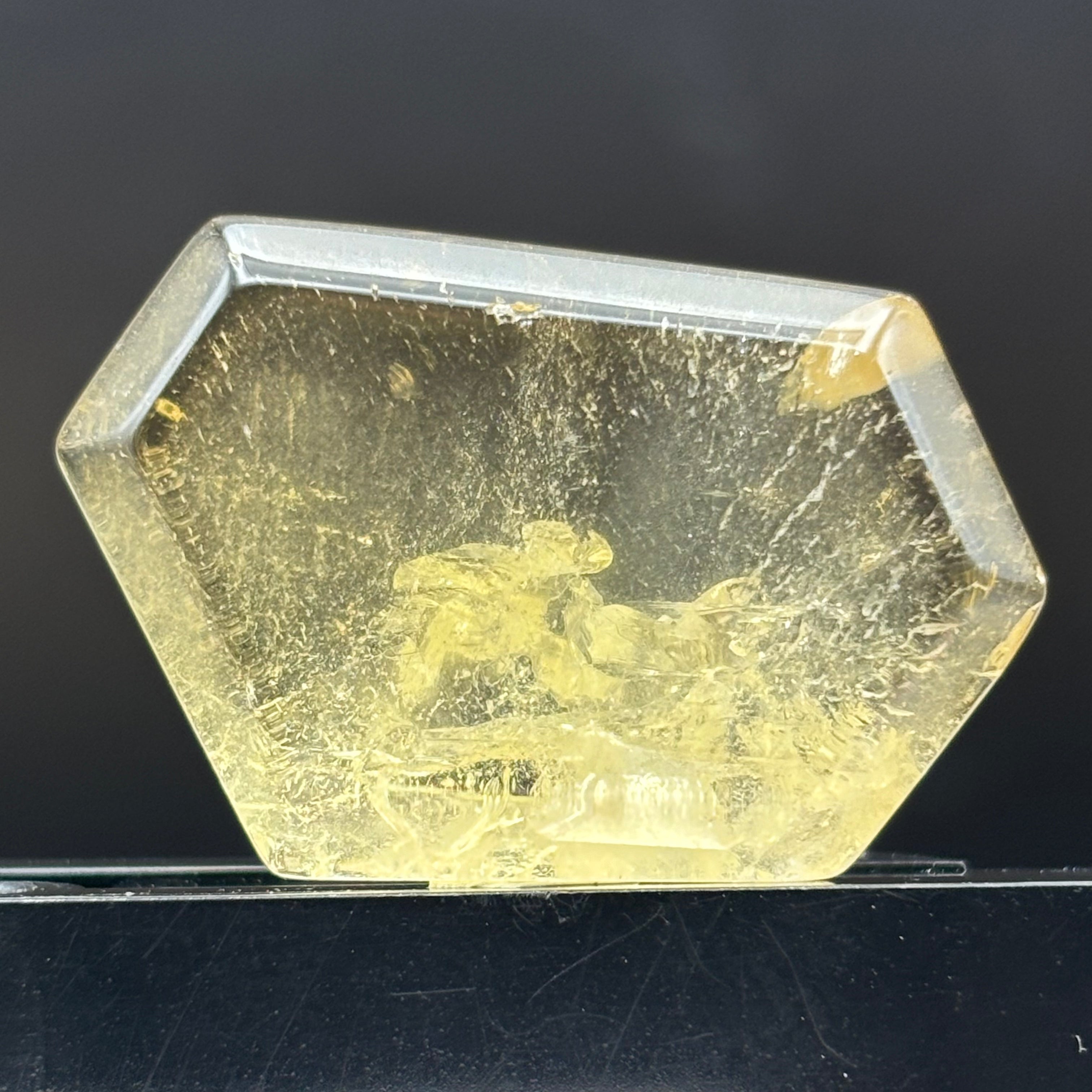 Citrine Crystal Cross-Section - 110