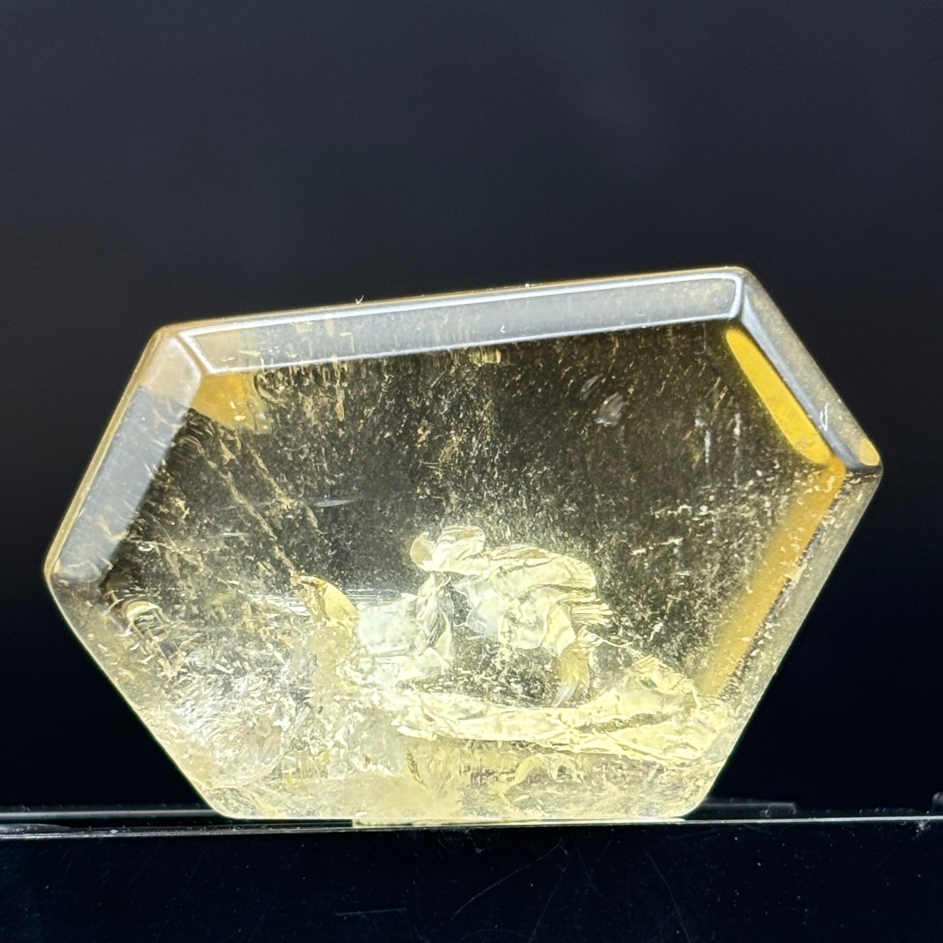 Citrine Crystal Cross-Section - 110