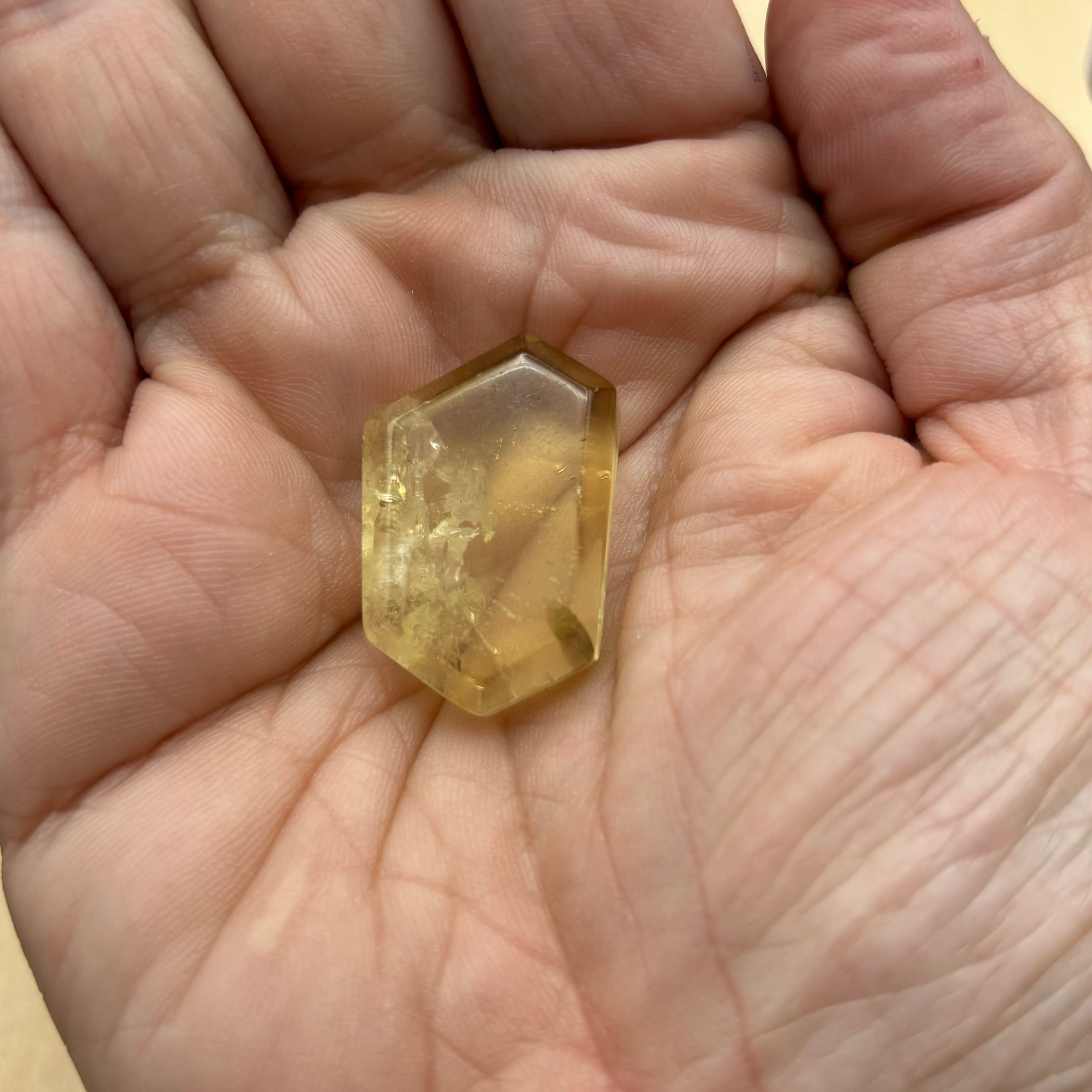 Citrine Crystal Cross-Section - 110