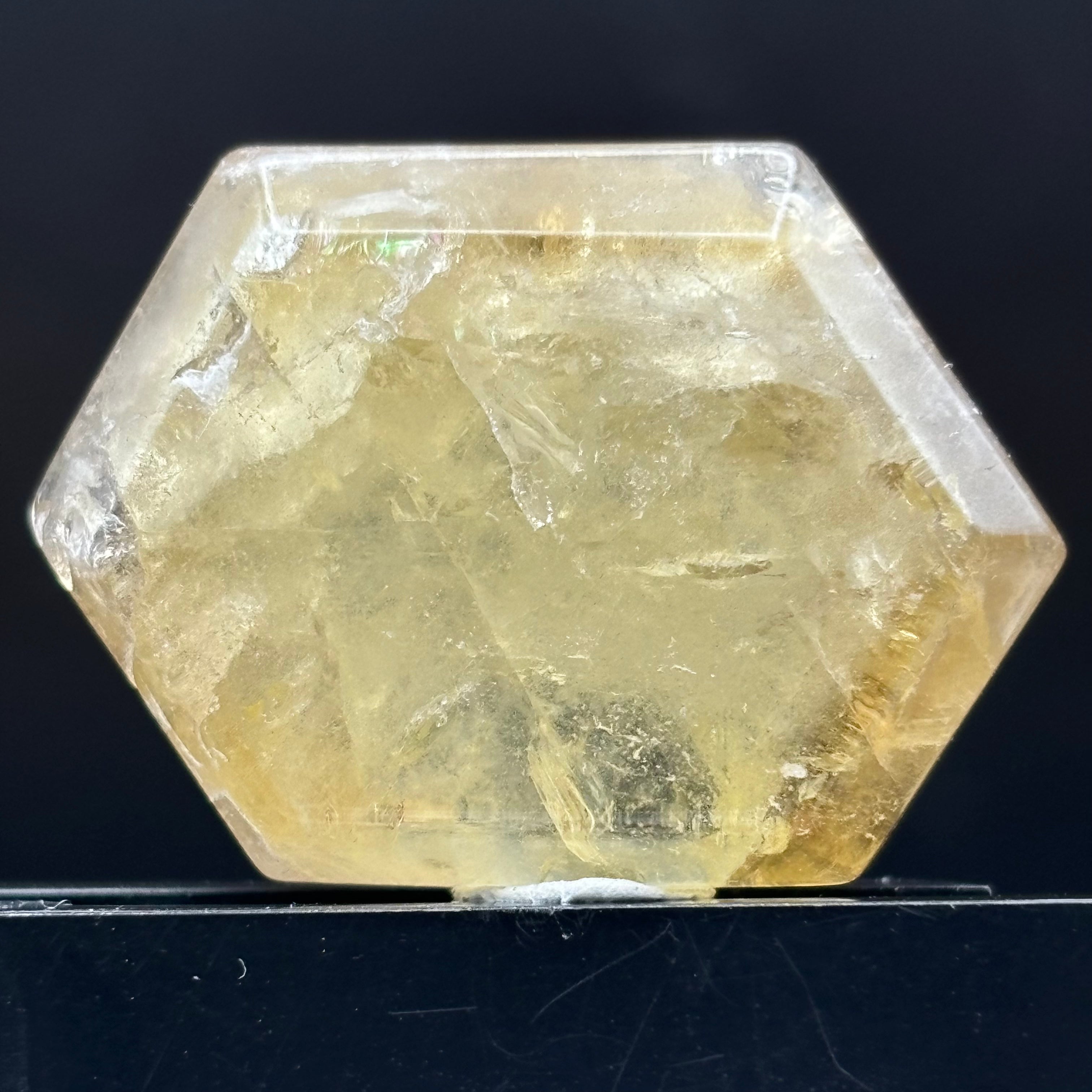 Citrine Crystal Cross-Section - 114