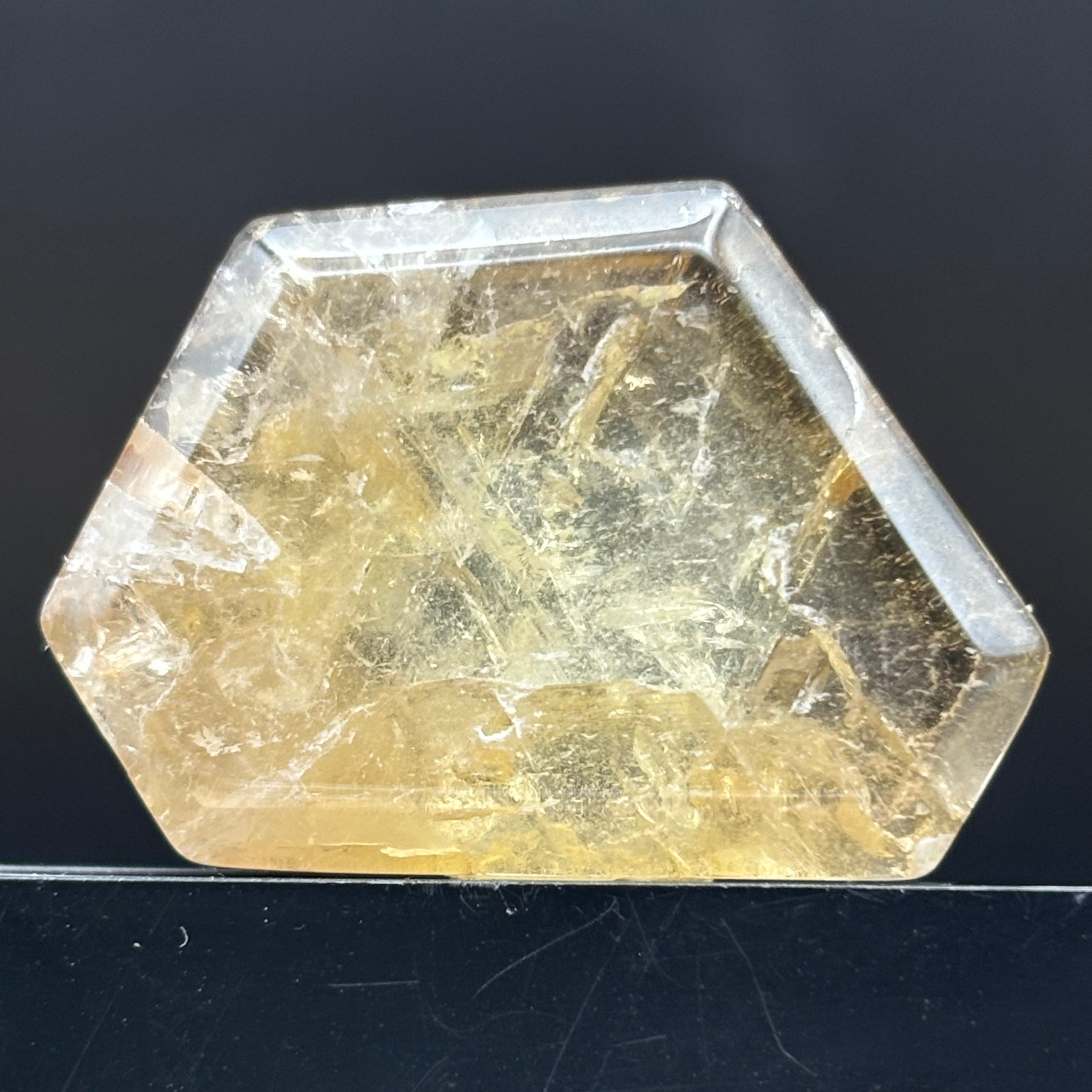 Citrine Crystal Cross-Section - 115