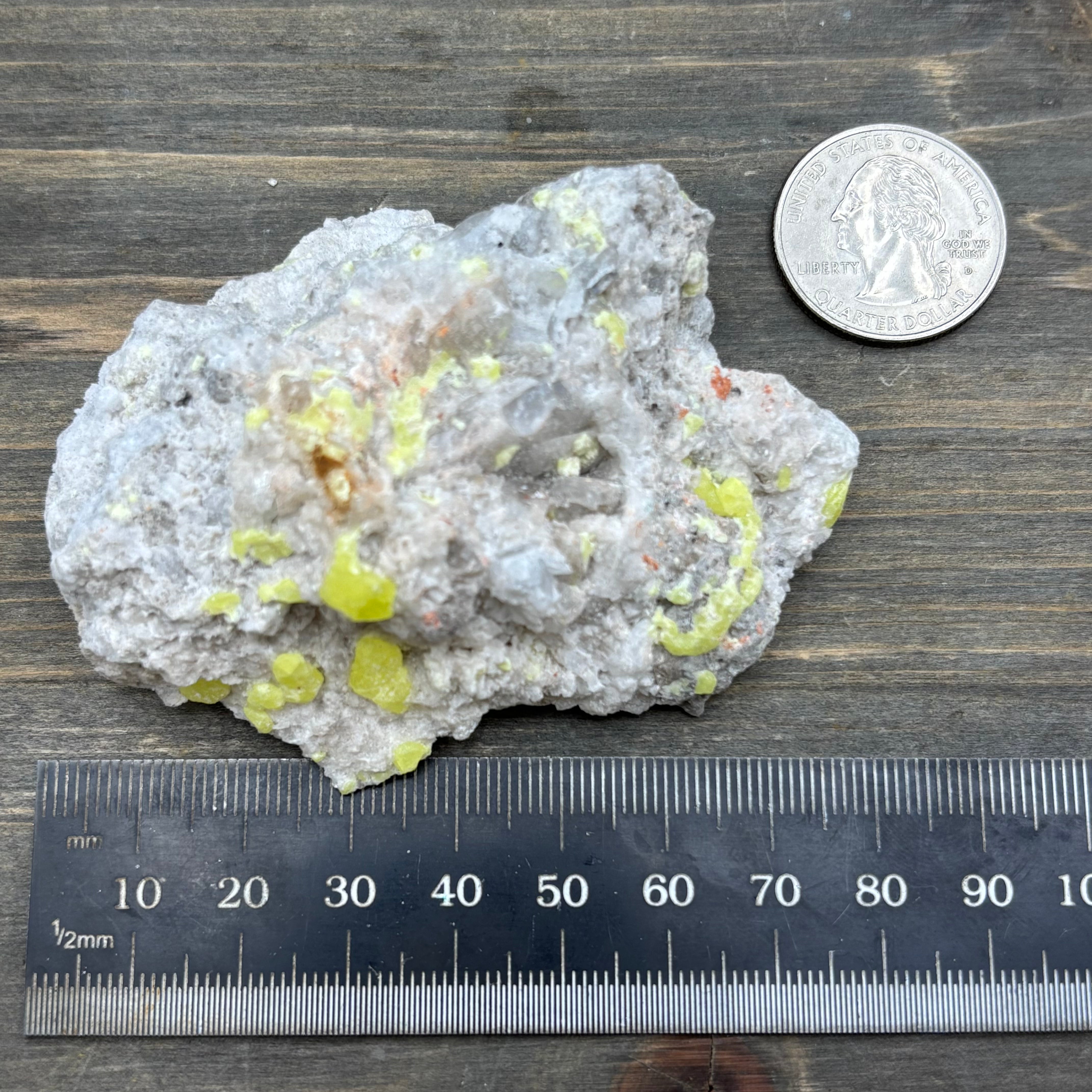 Sulfur on Quartz - 029