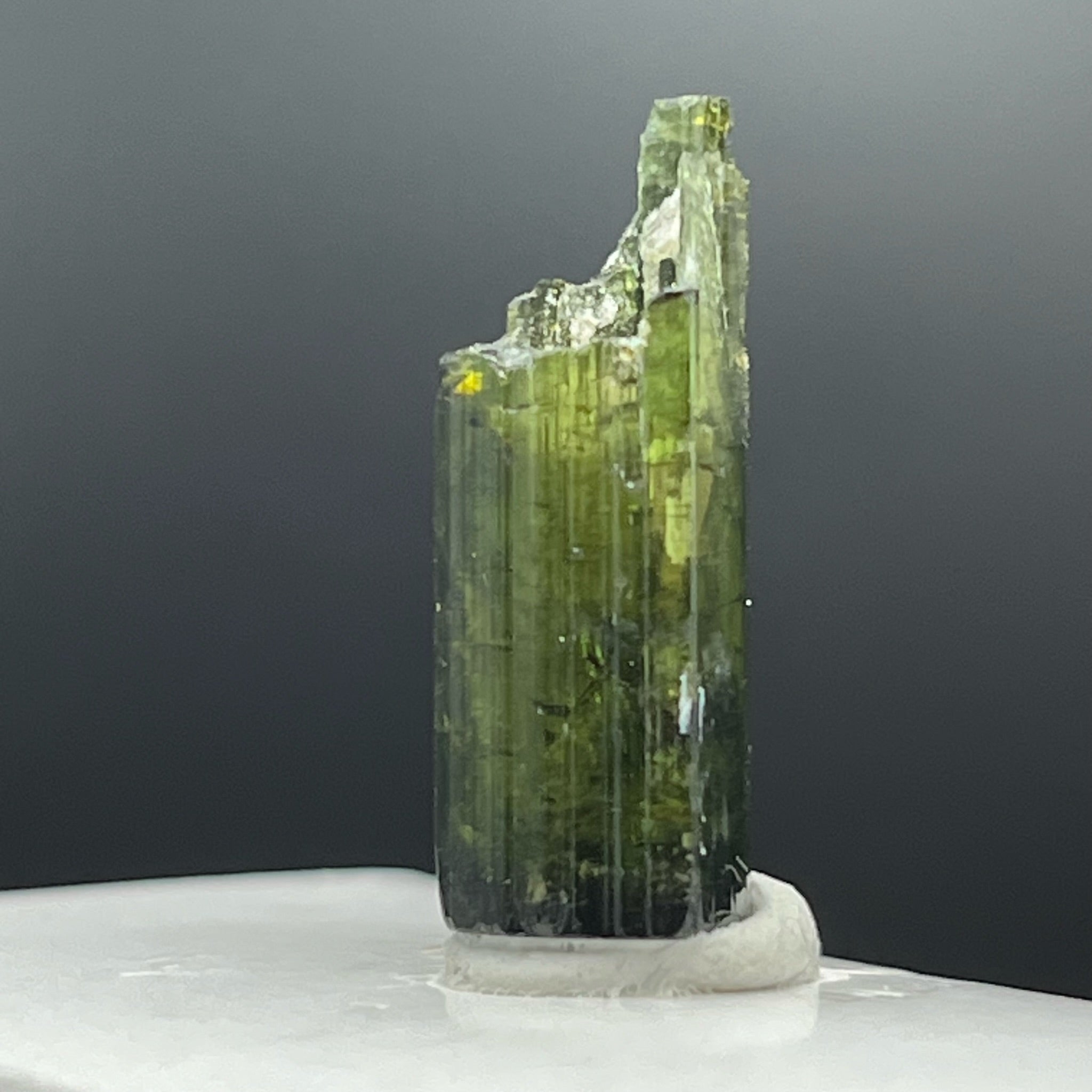 Green Tourmaline with Feldspar -036