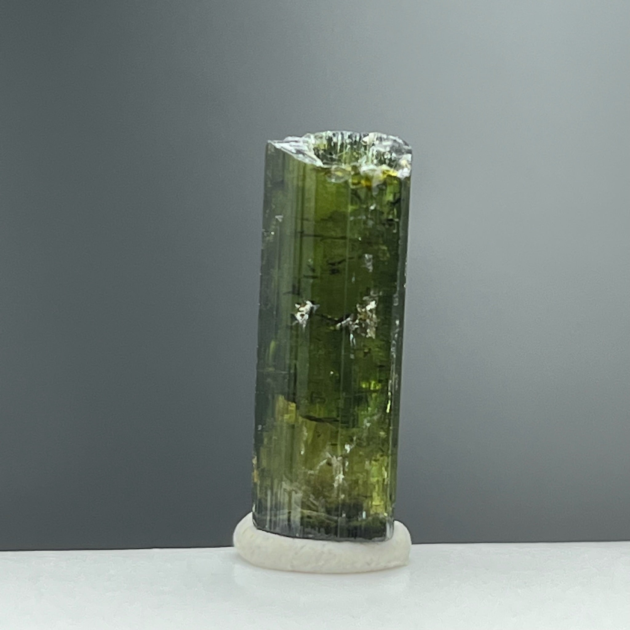 Green Tourmaline with Feldspar -037