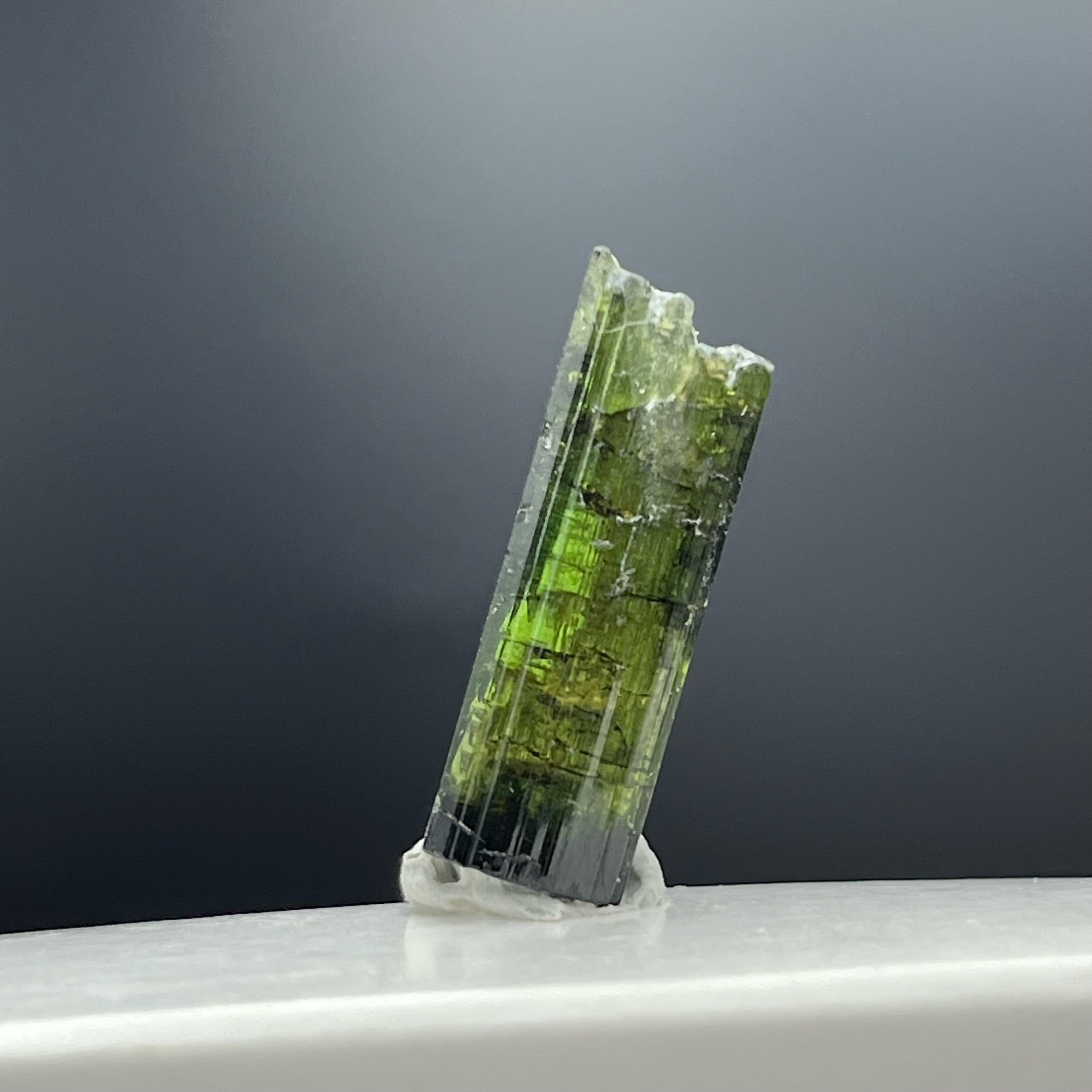 Green Tourmaline with Feldspar -040