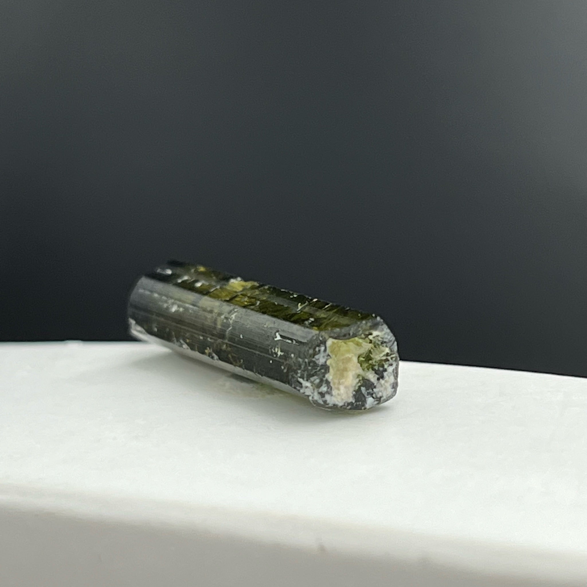 Green Tourmaline with Feldspar -043