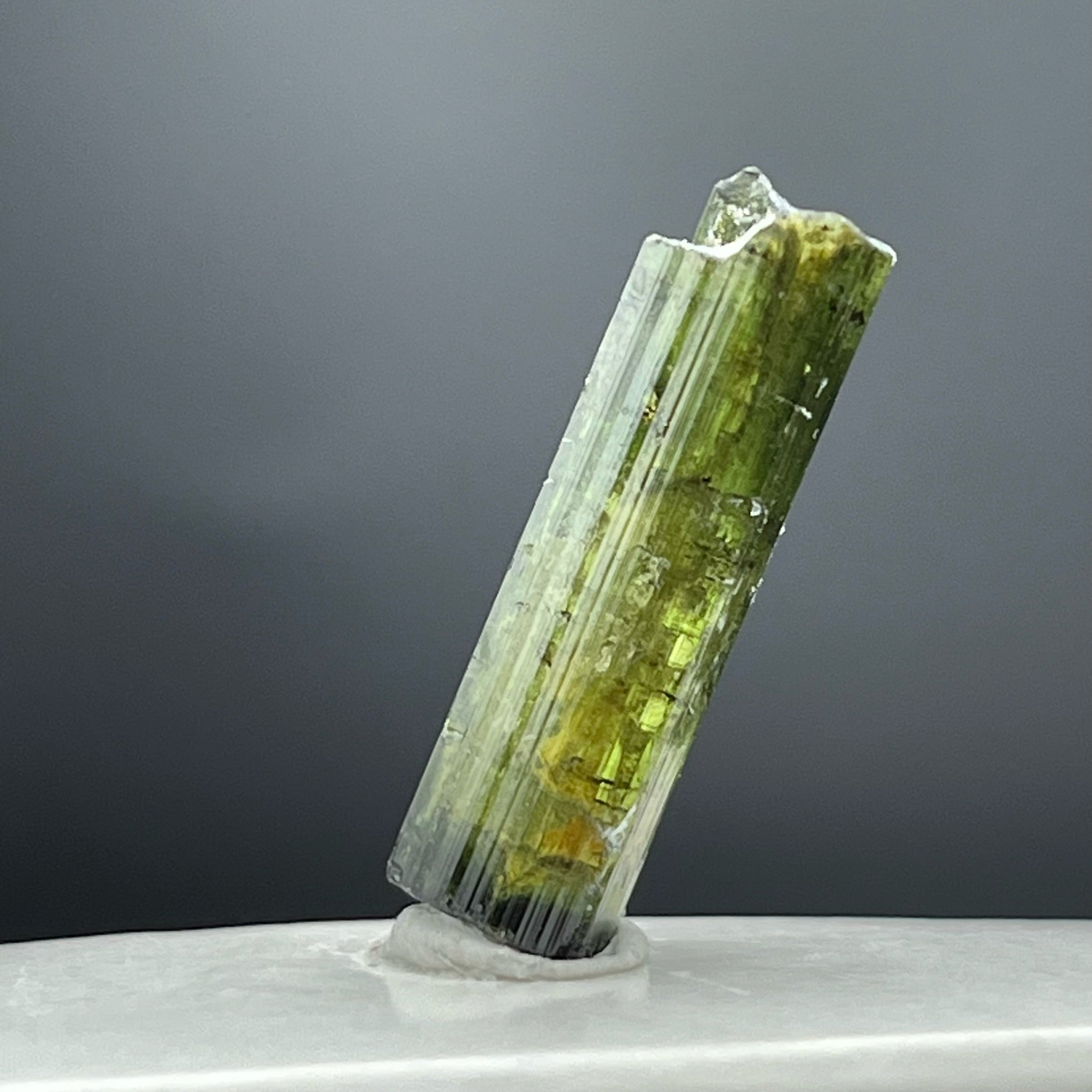 Green Tourmaline with Feldspar -053