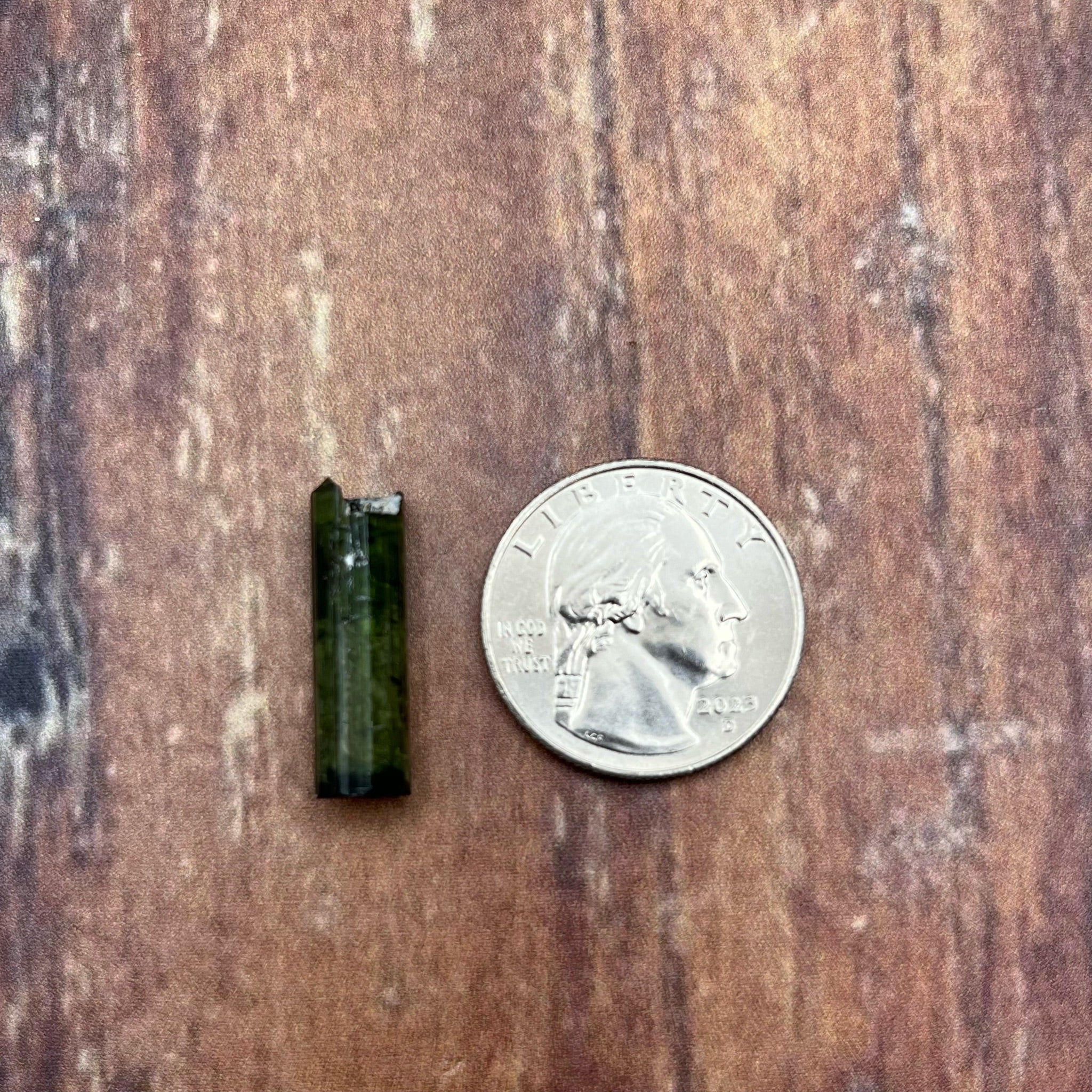 Green Tourmaline with Feldspar -053