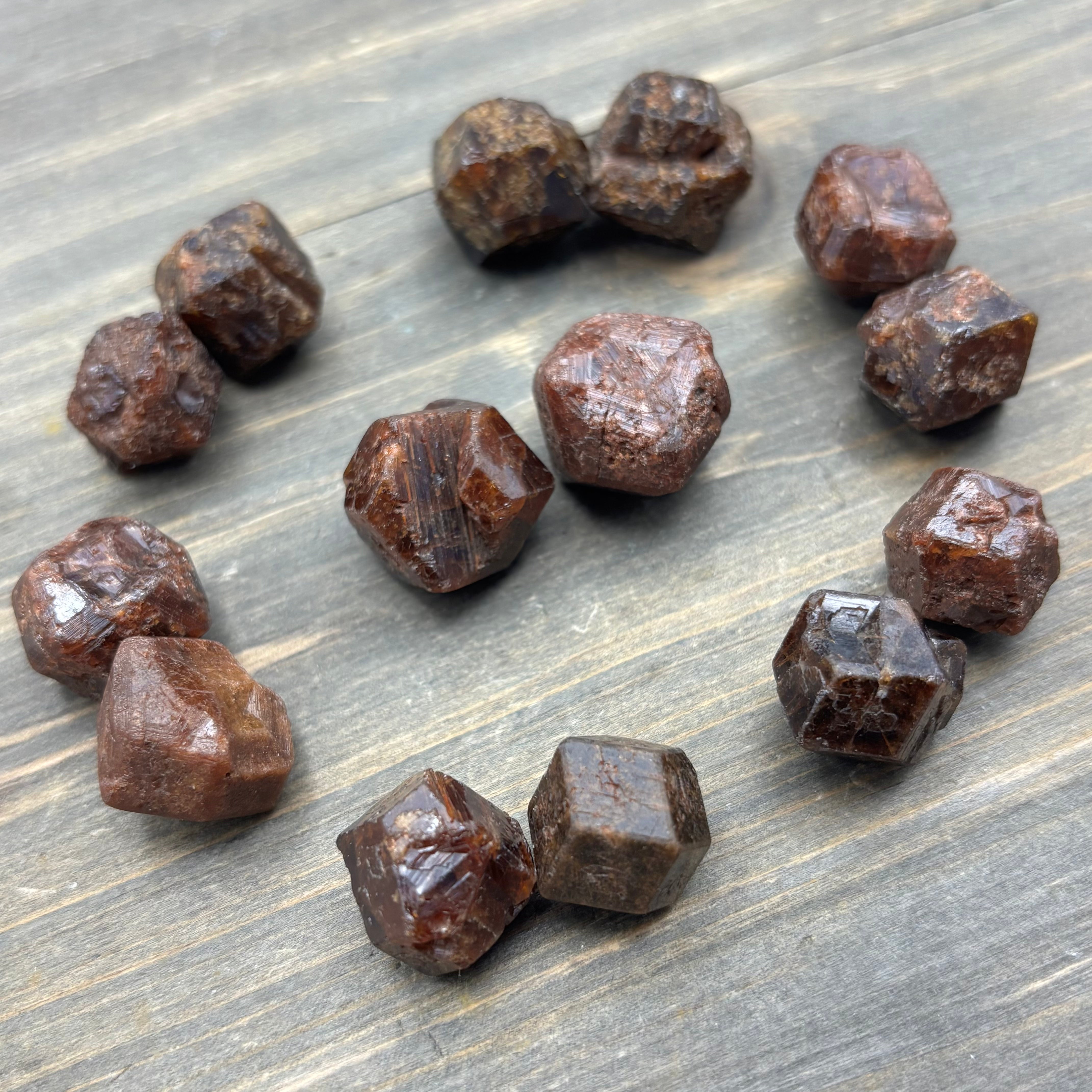 Garnet Crystal Pair