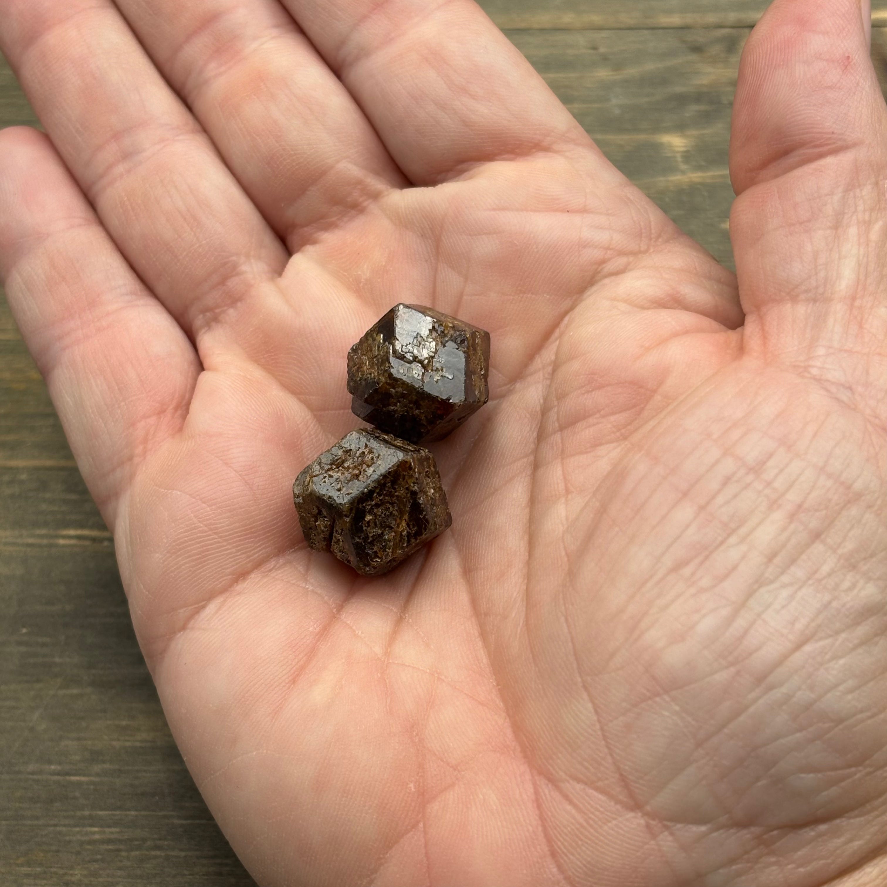 Garnet Crystal Pair