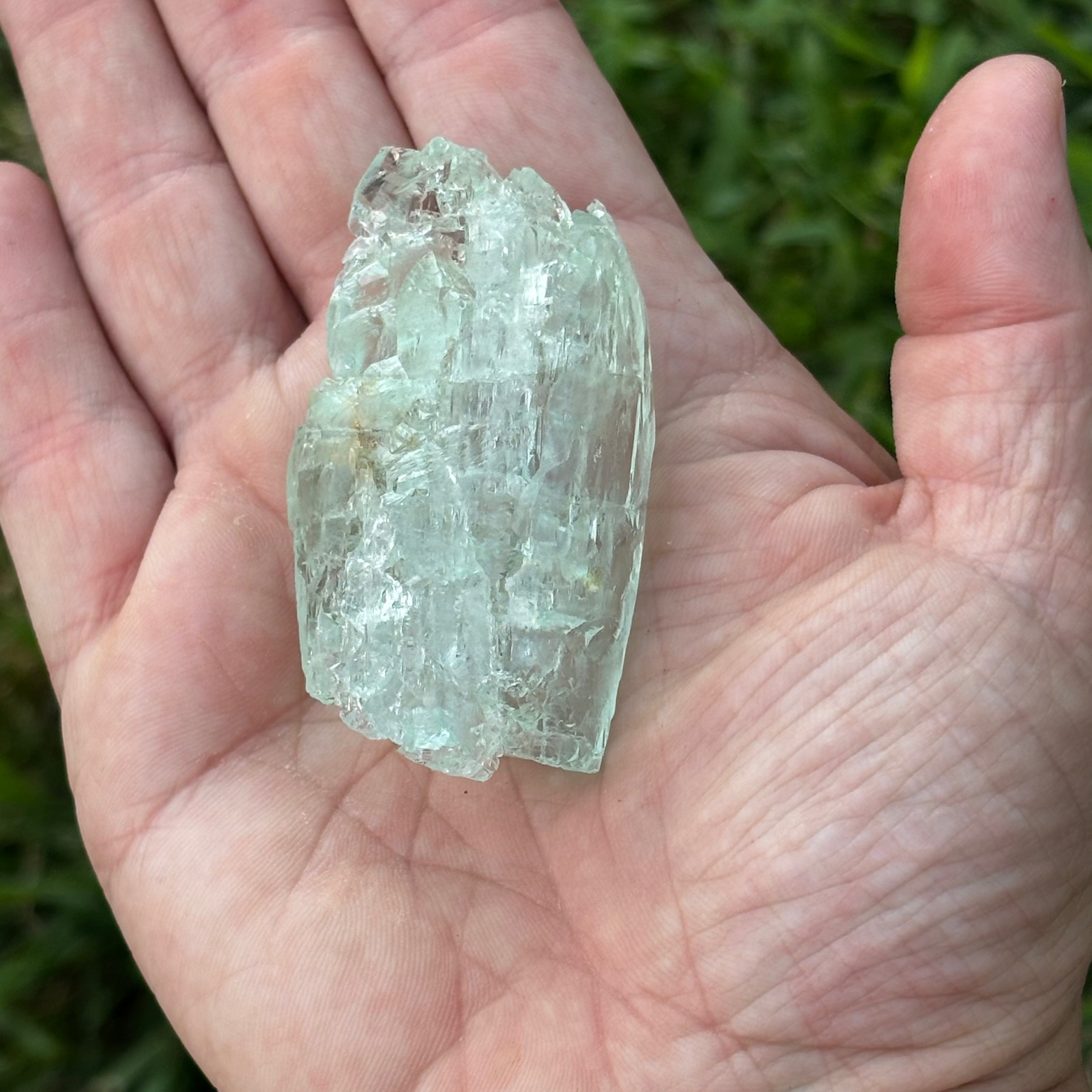 Etched Aquamarine Gem Crystal - 031