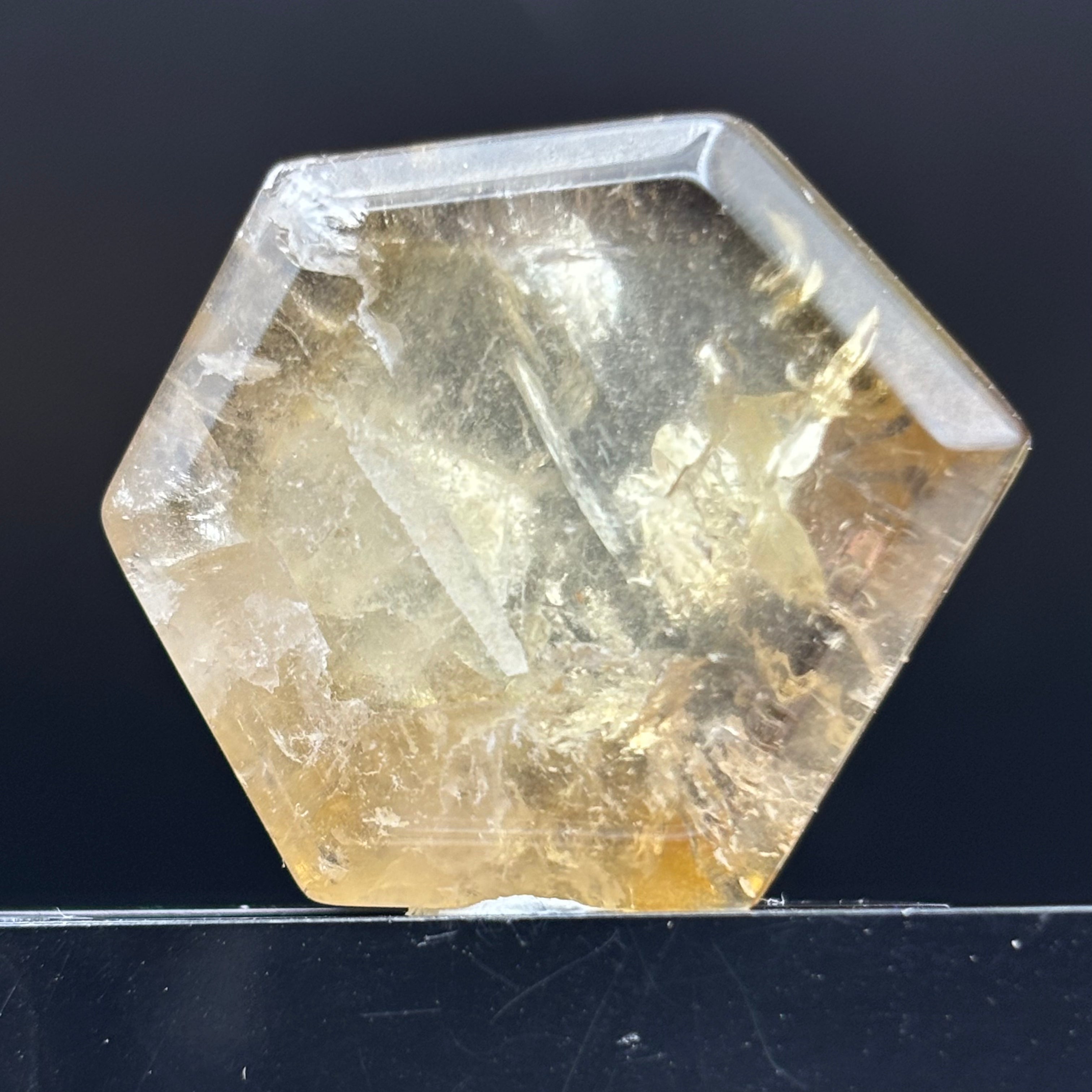 Citrine Crystal Cross-Section - 128