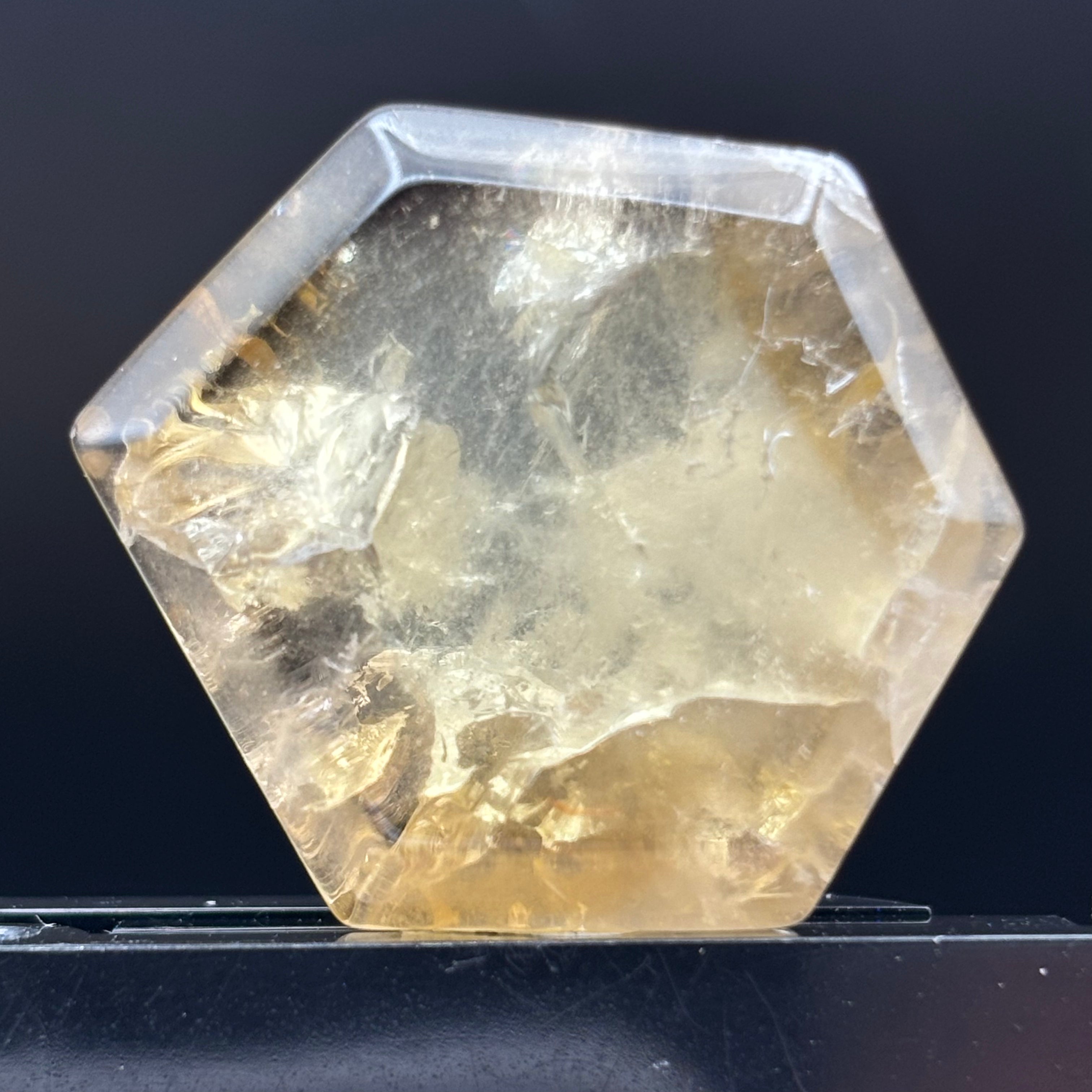 Citrine Crystal Cross-Section - 128