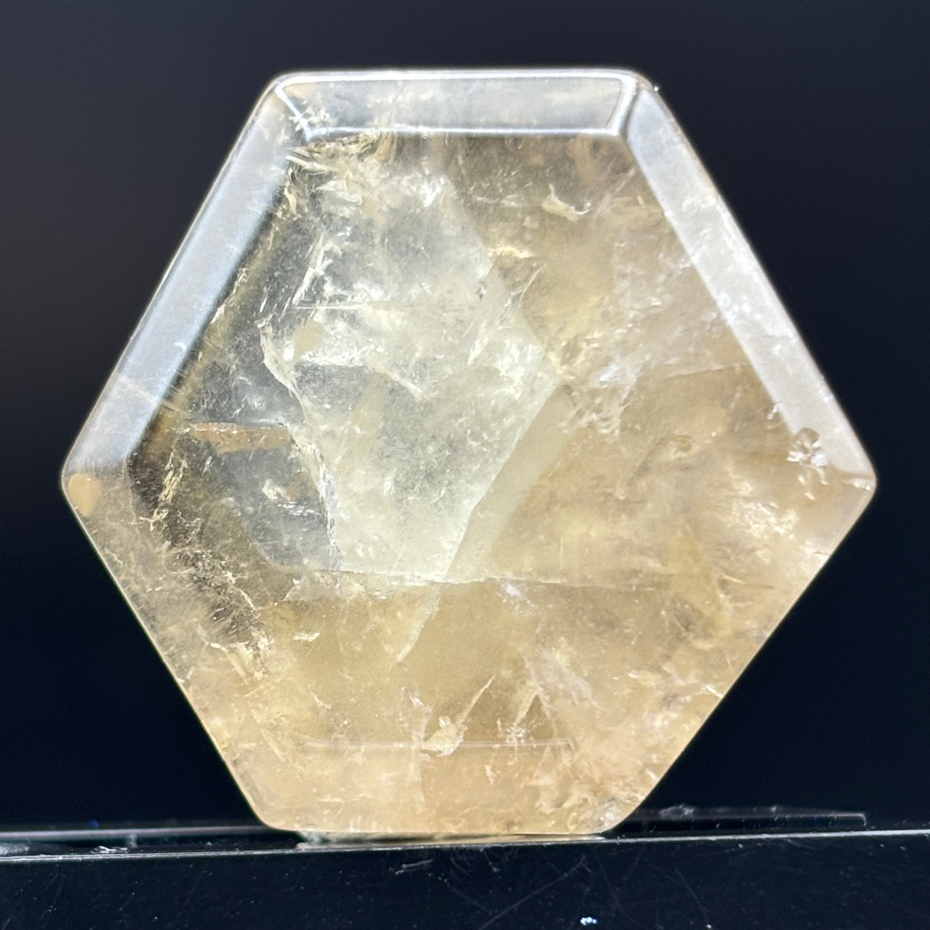Citrine Crystal Cross-Section - 129