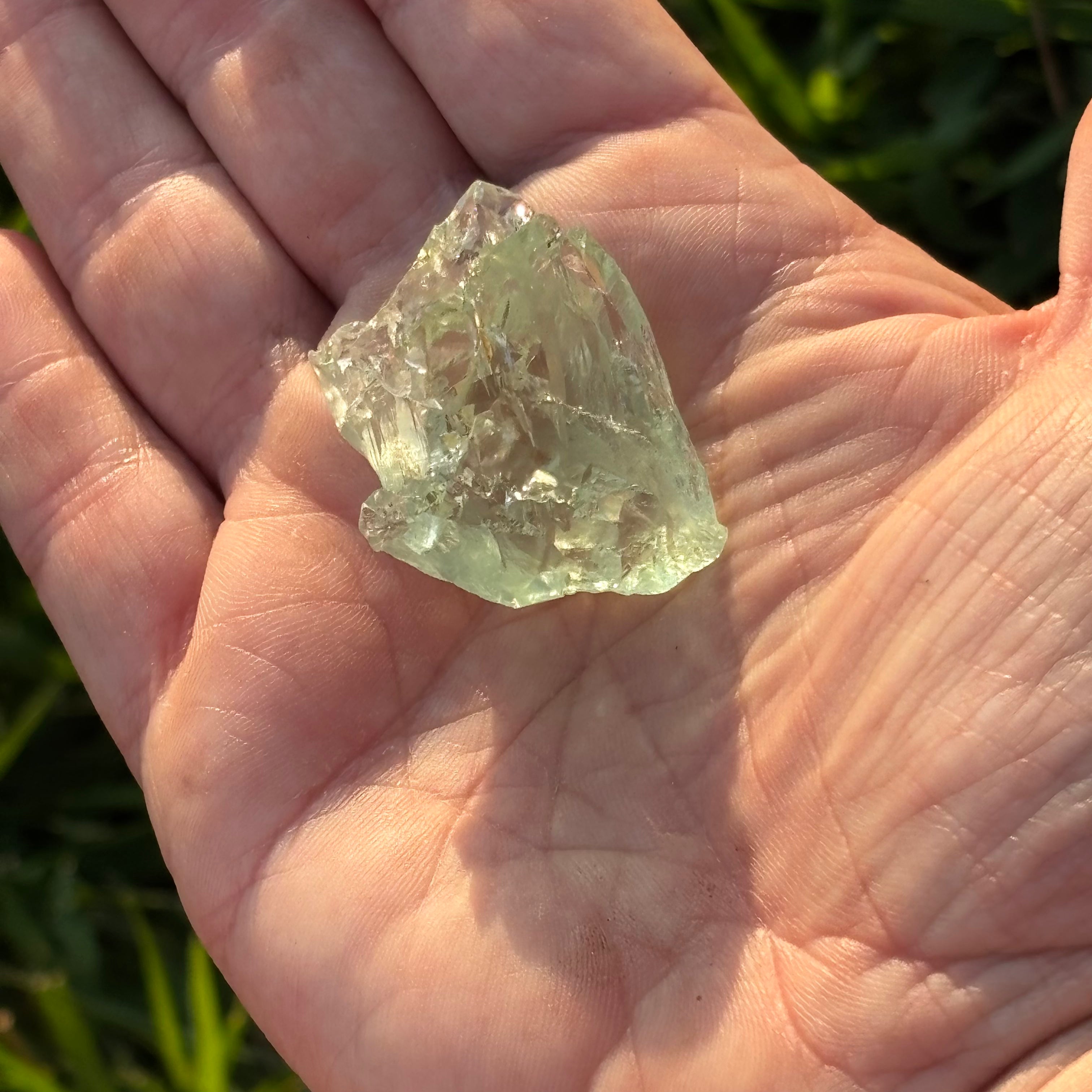 Etched Aquamarine Gem Crystal - 045