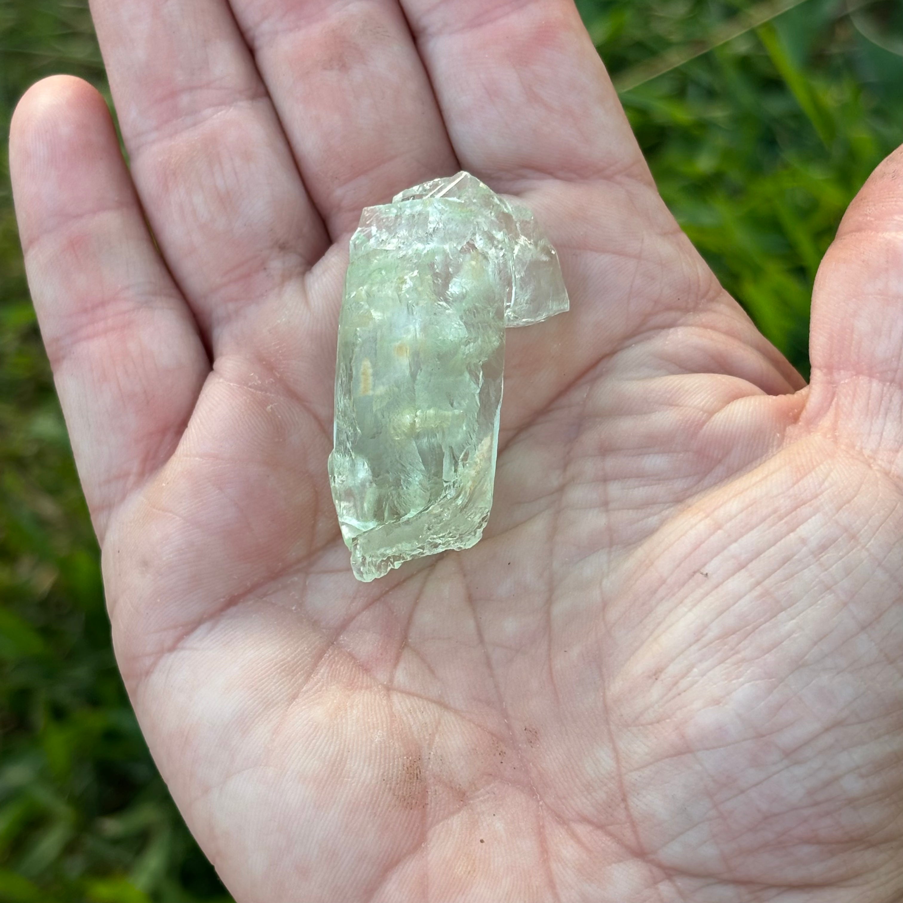 Etched Aquamarine Gem Crystal - 010