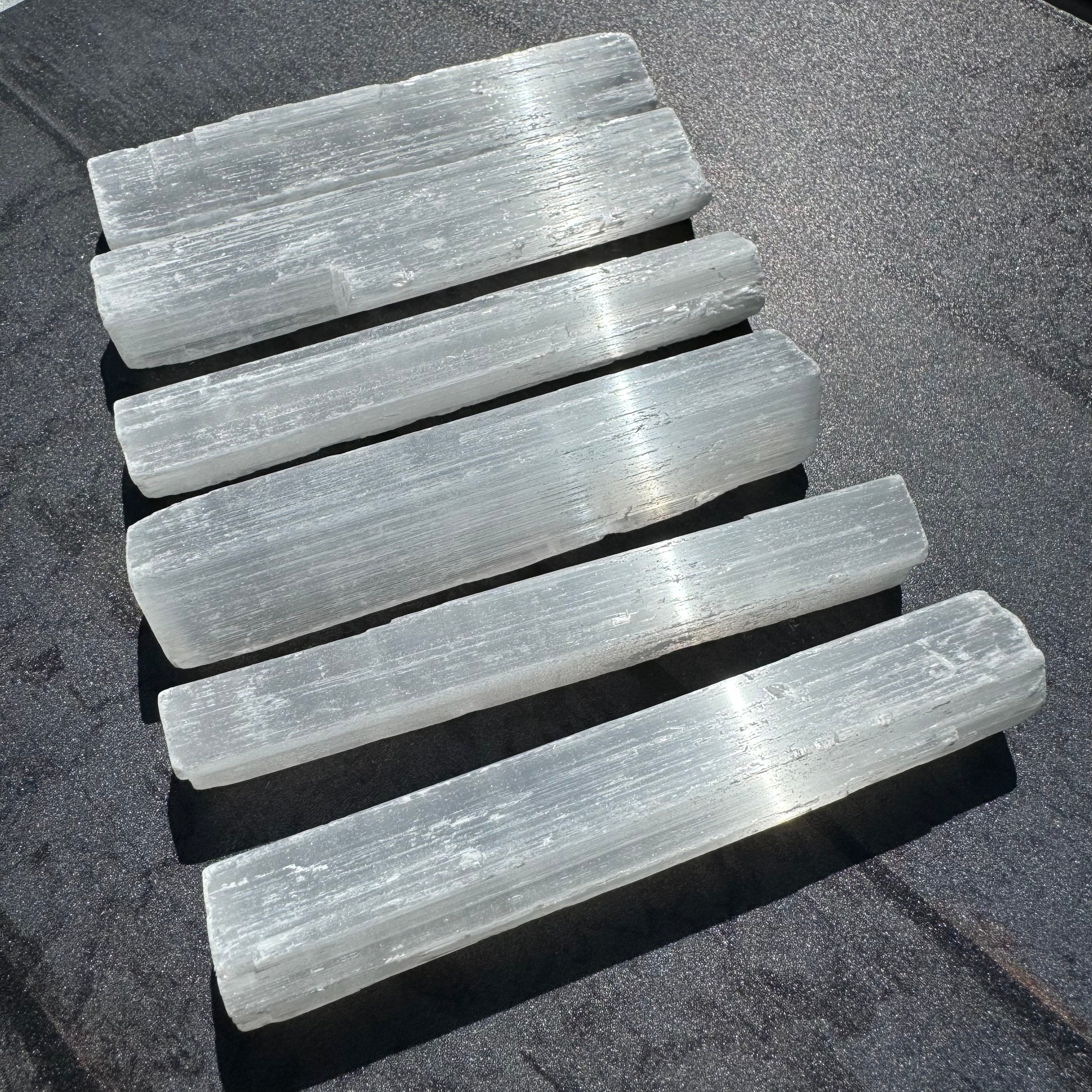 Selenite Bar, Kit of 6 (10cm)