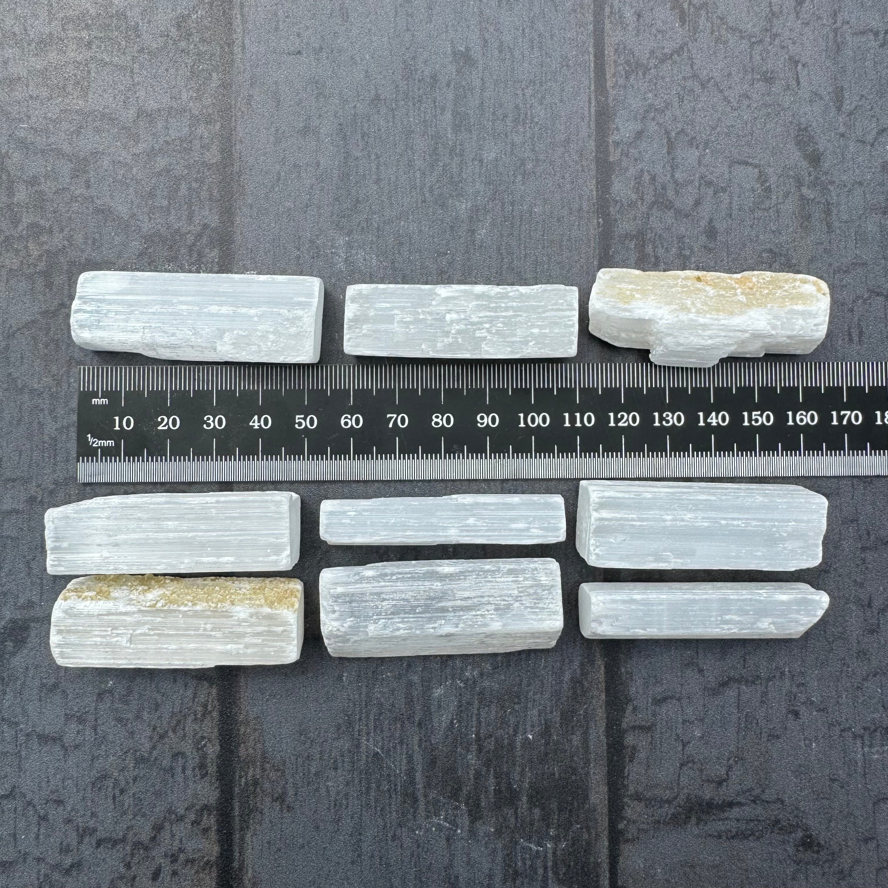 Selenite Bar, Kit of 9 (5cm)