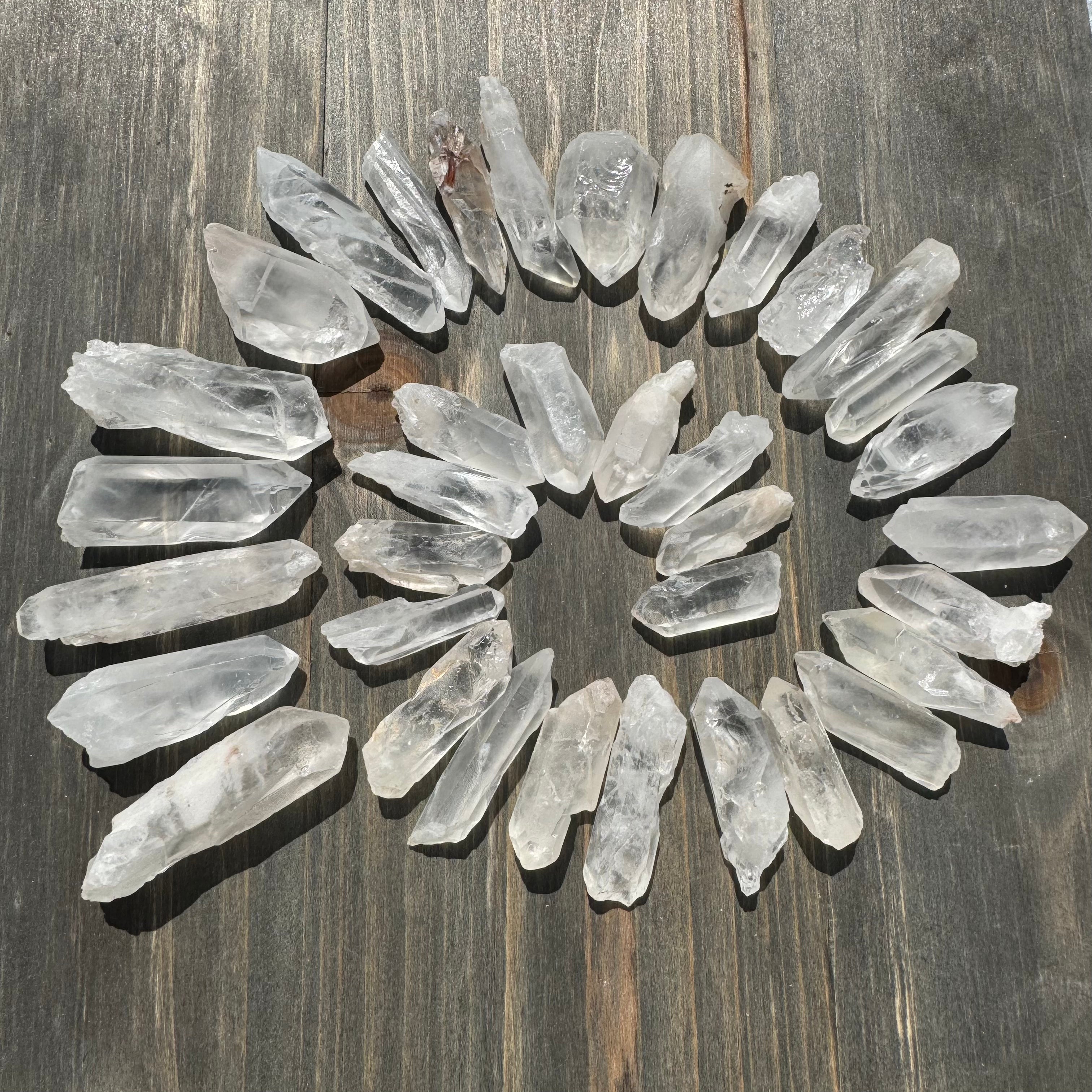 Quartz Crystal Points, Kit of 18 or 36