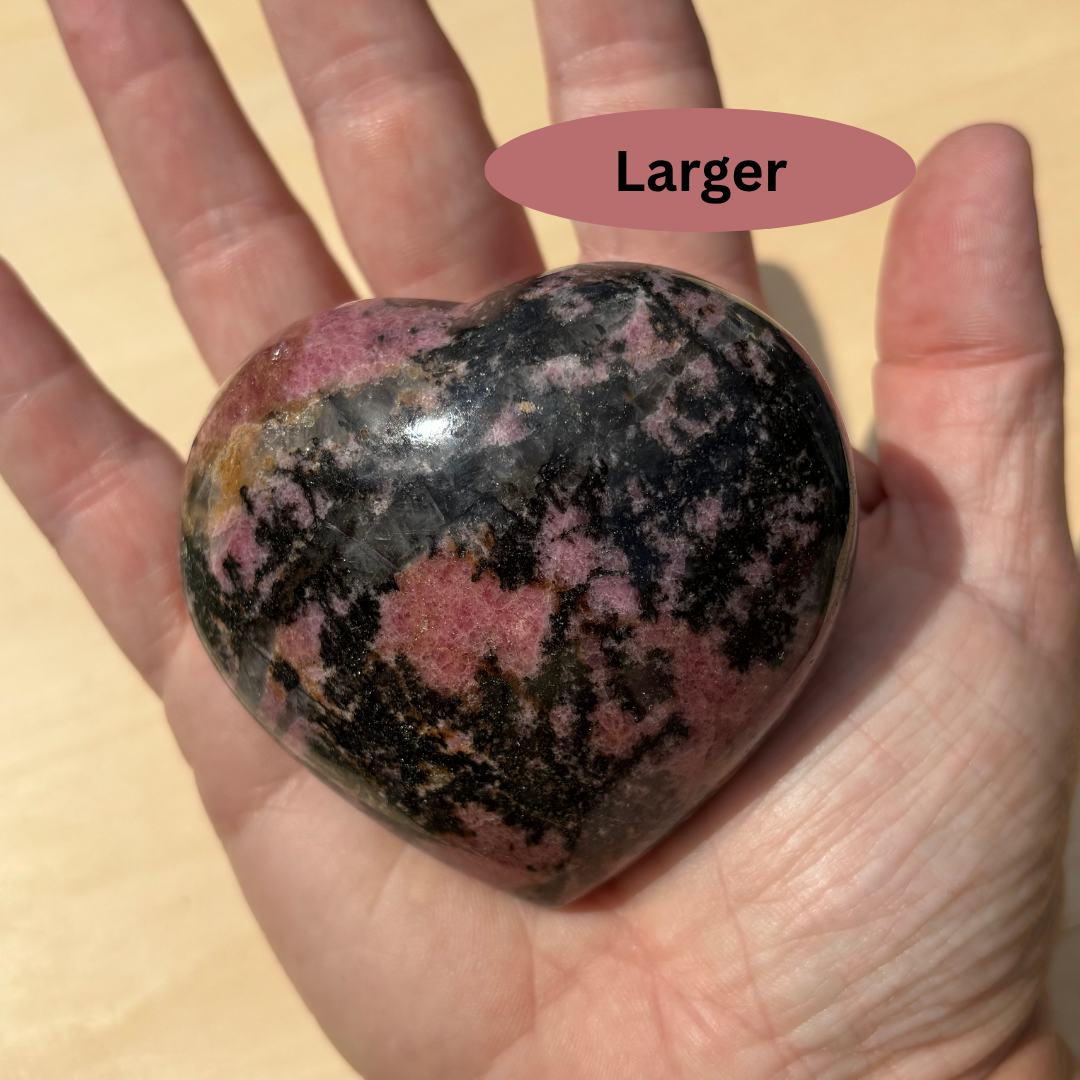 Rhodonite Heart