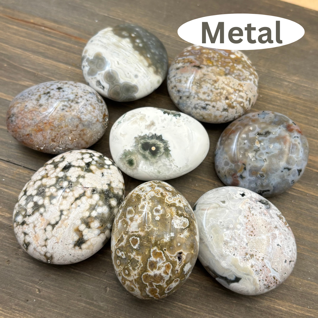 Ocean Jasper 5-Element Palm Pairs