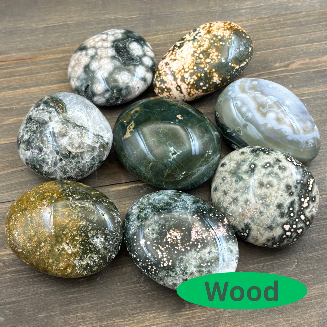 Ocean Jasper 5-Element Palm Pairs