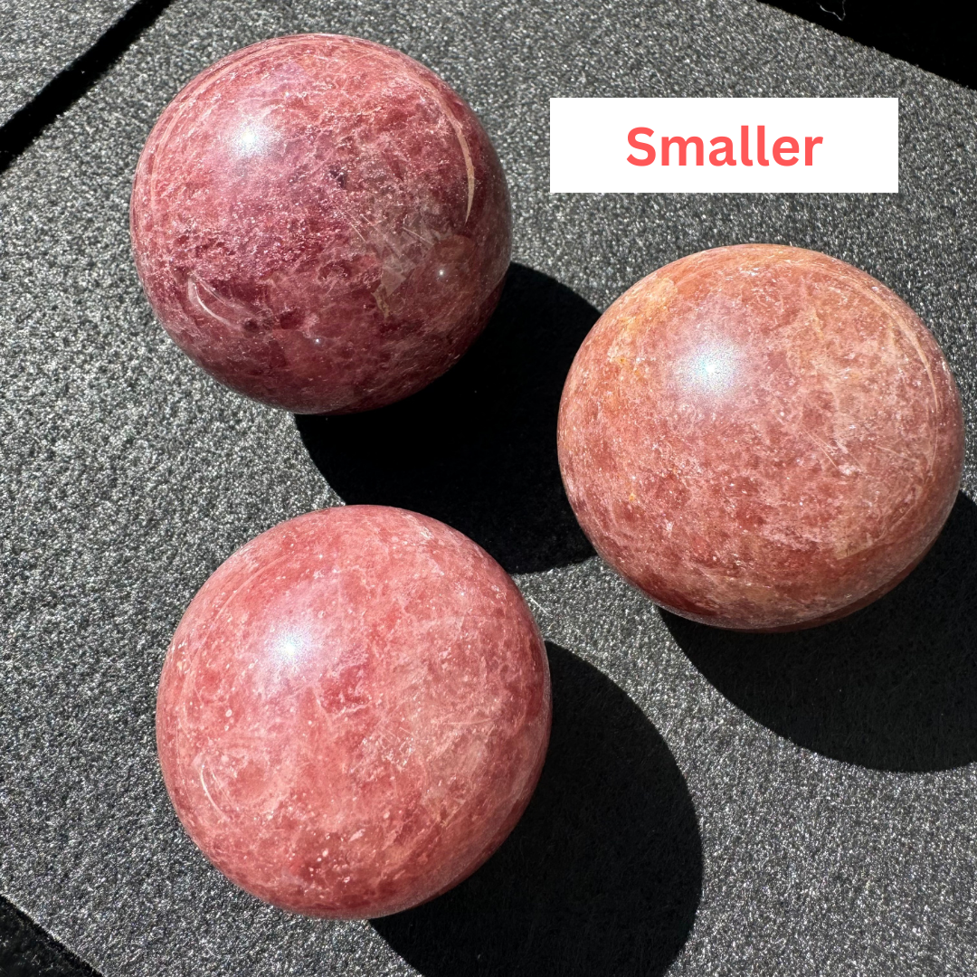Strawberry Lithium Quartz Sphere