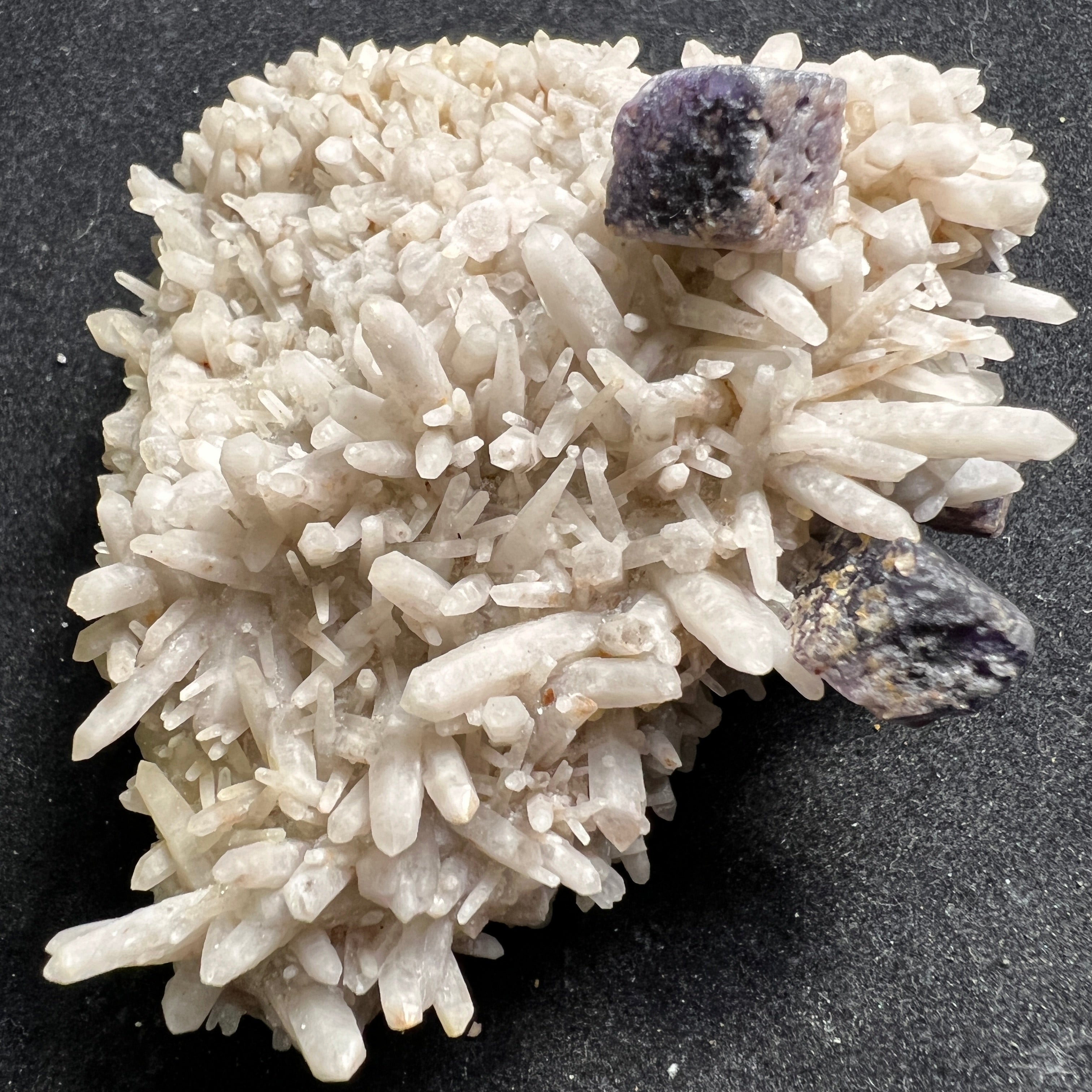 Fluorite with Milky Quartz Clusters - 109