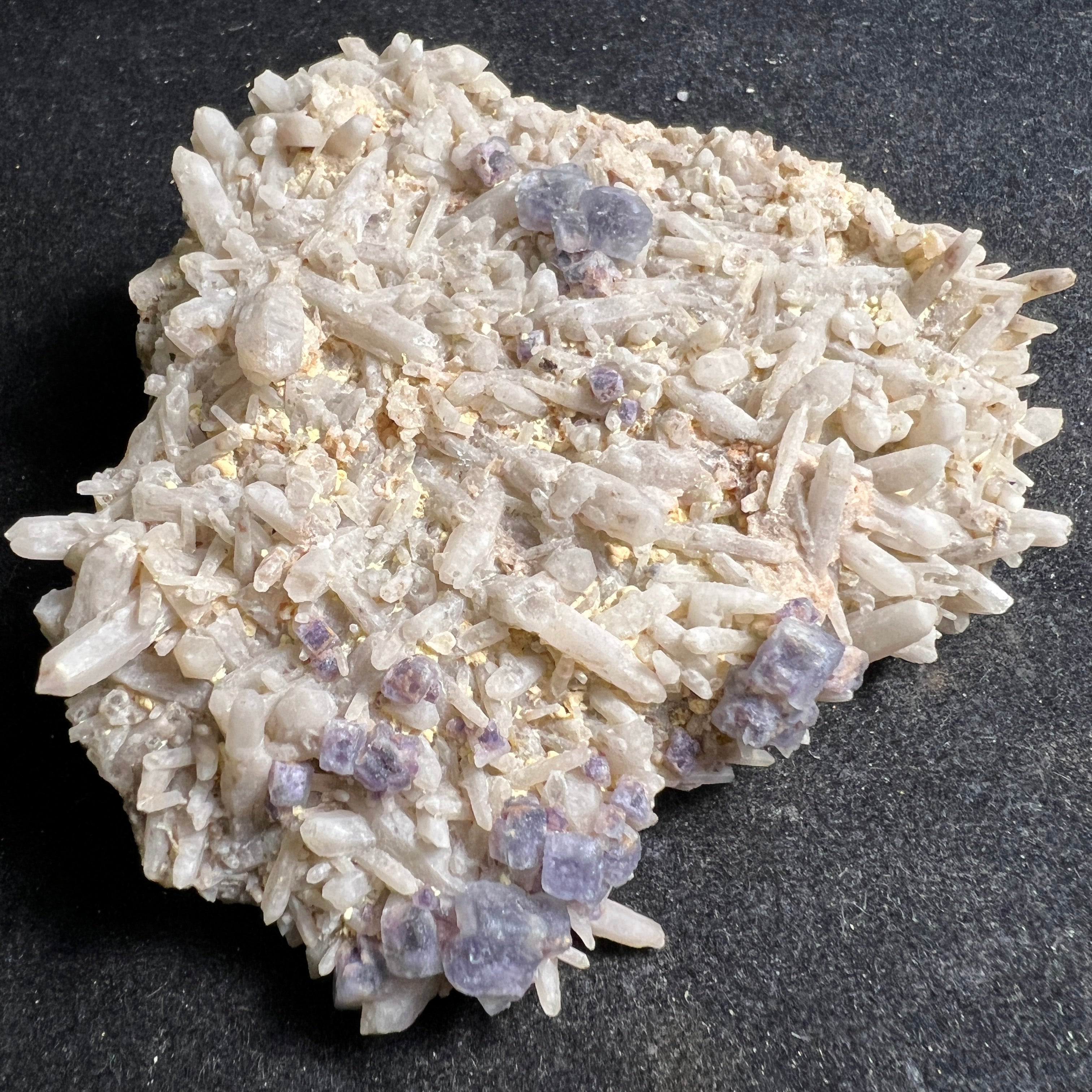 Fluorite with Milky Quartz Clusters - 114