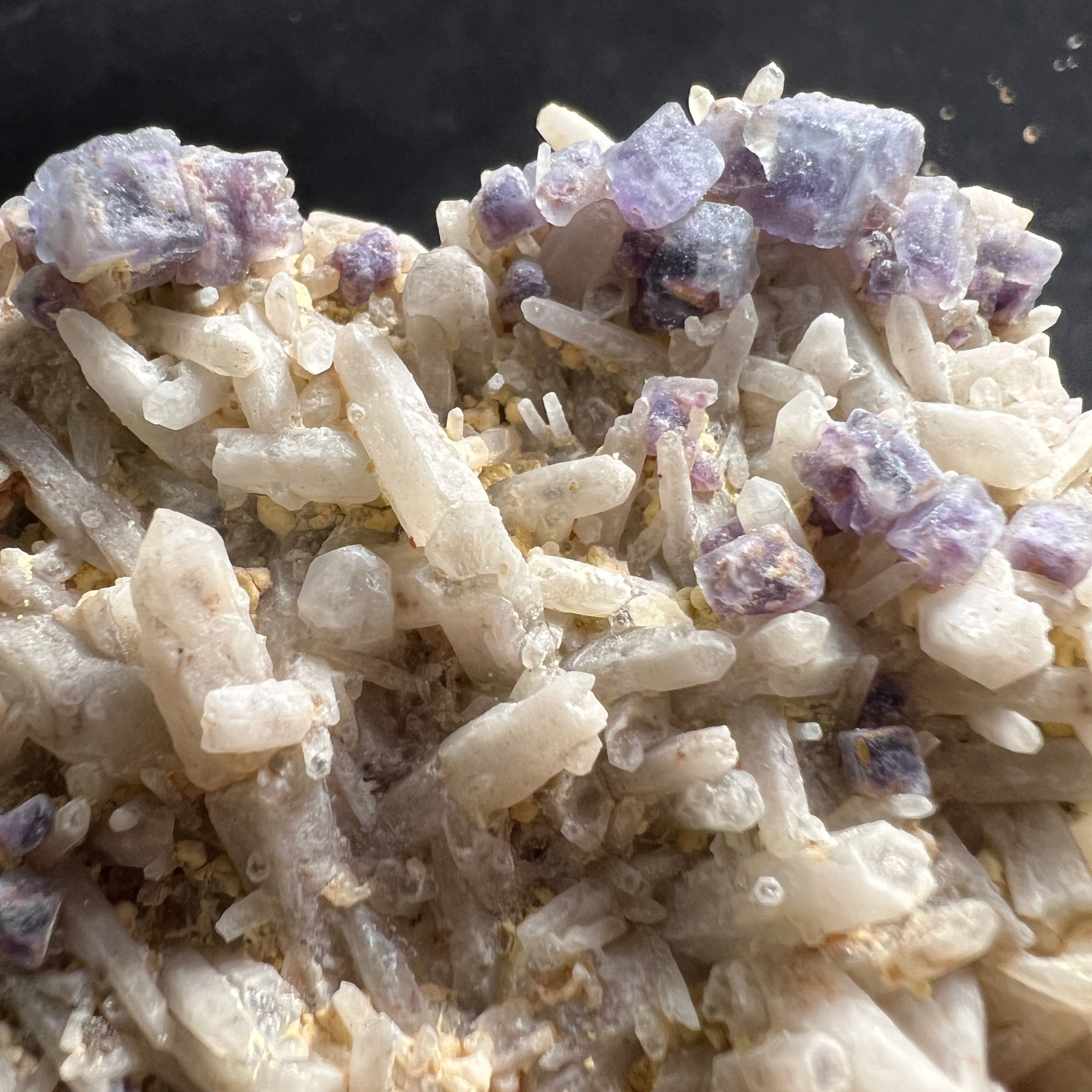 Fluorite with Milky Quartz Clusters - 114