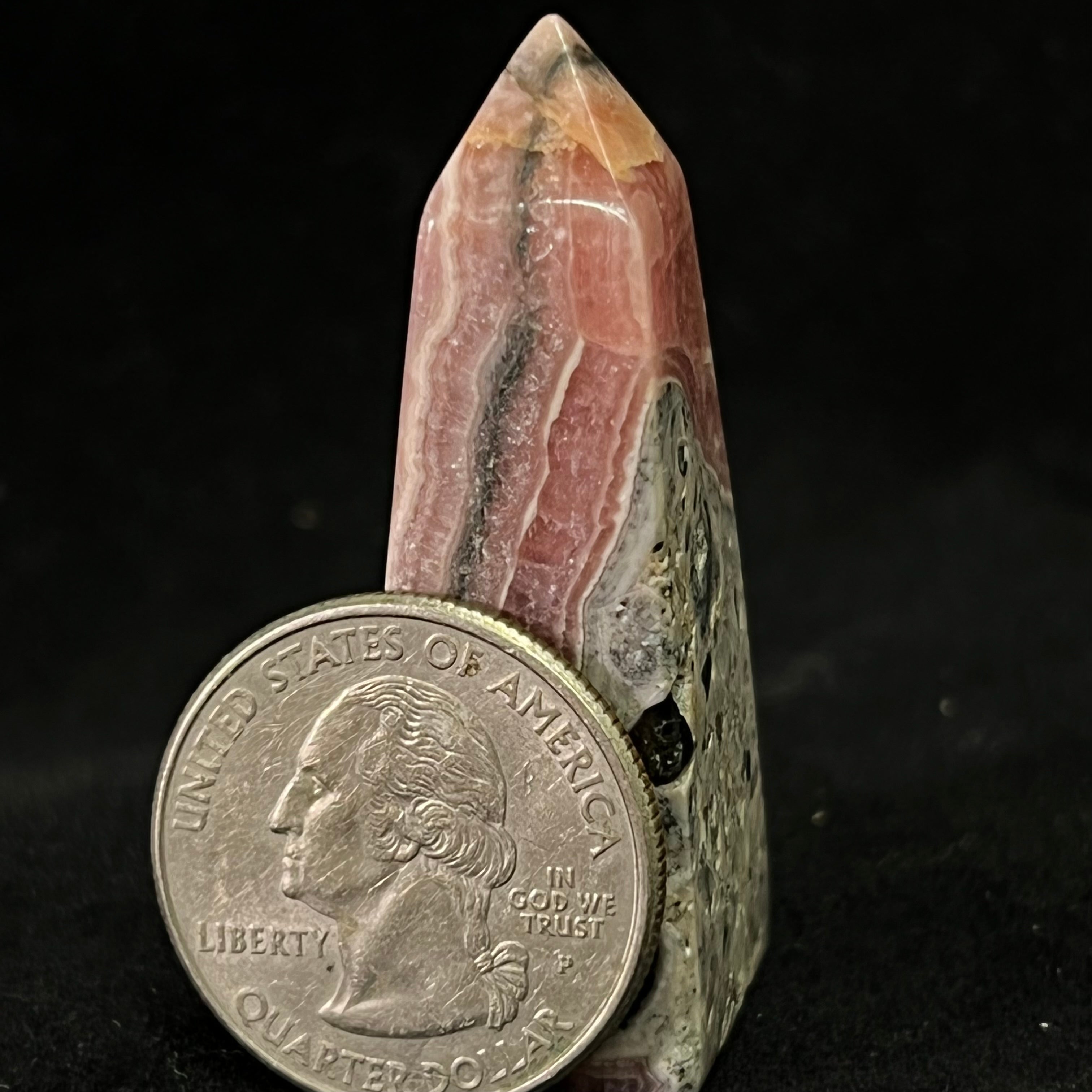 Rhodochrocite Polished Tower - 001